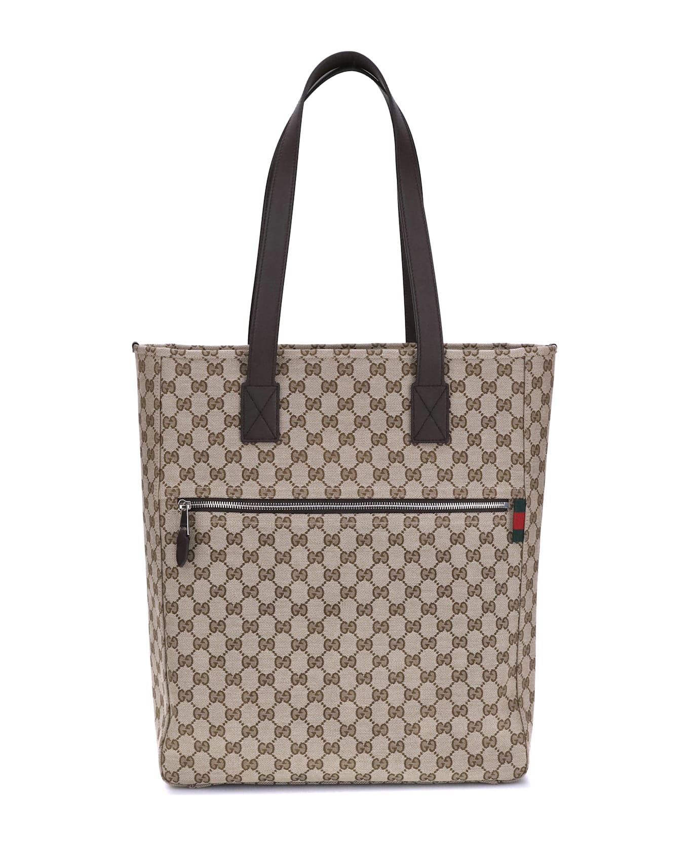 Gucci Gg Canvas Tote Bag - Ebony Cocoa