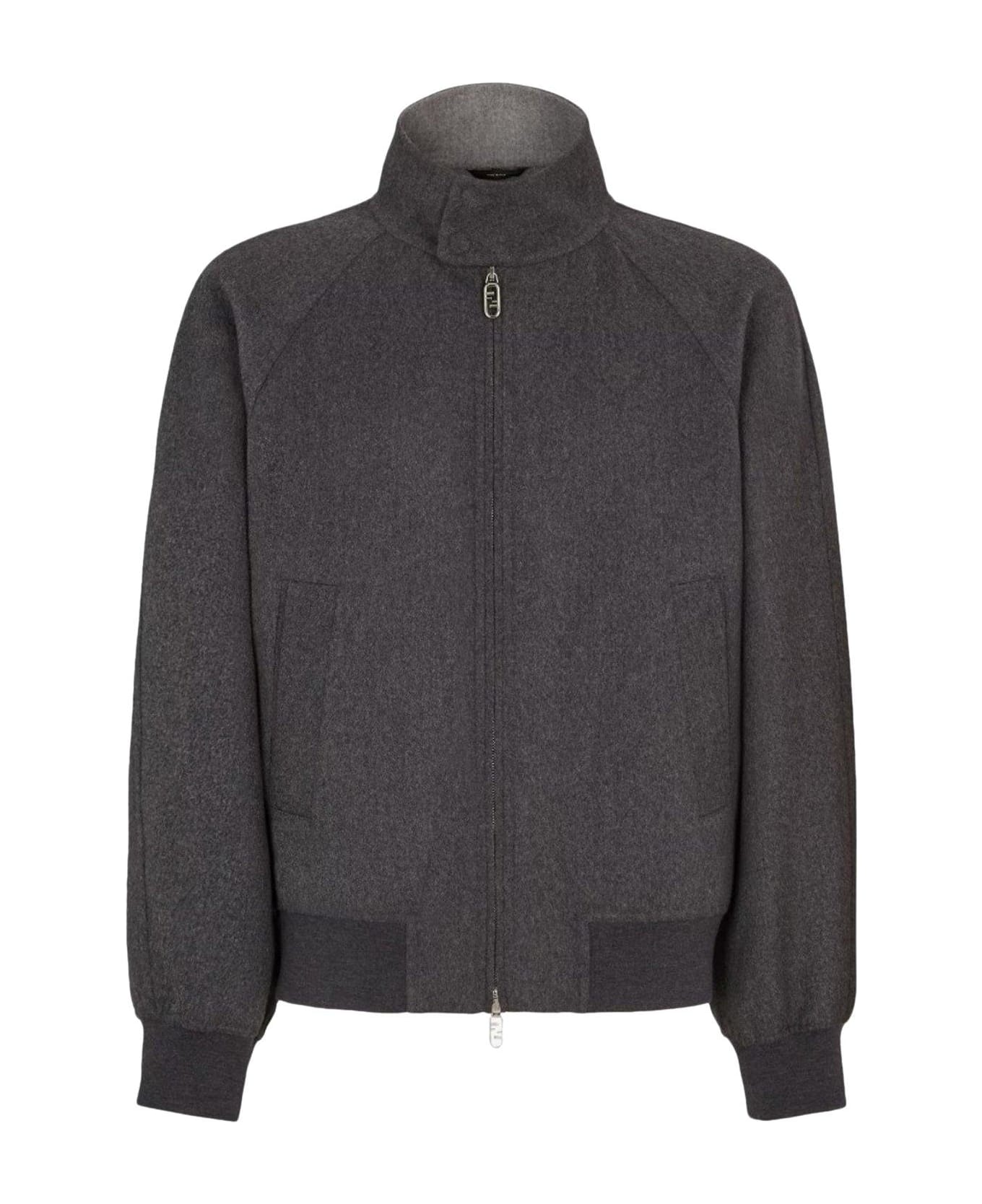 Fendi Zip-up Jacket - Grey