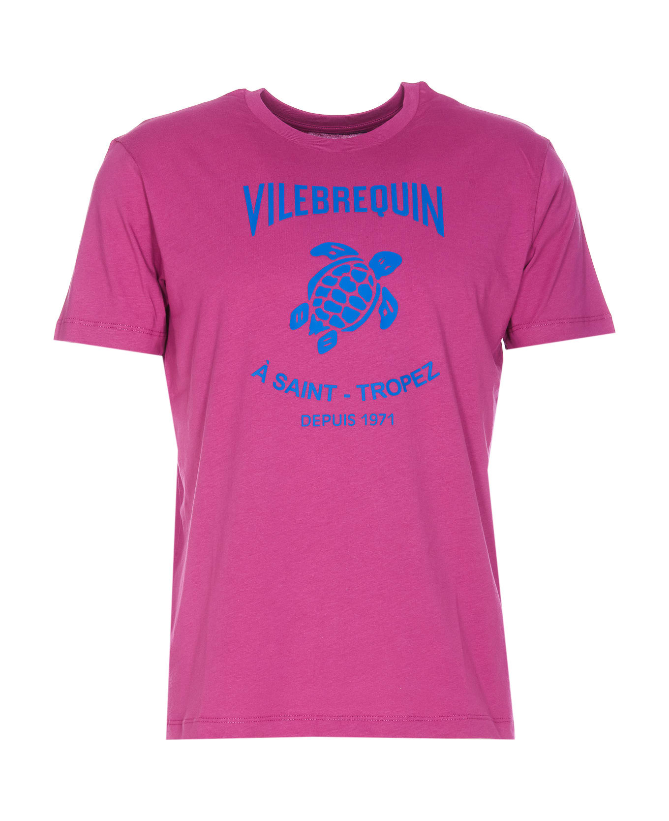 Vilebrequin T-shirt Tortue Flockee - Festival Fuchsia