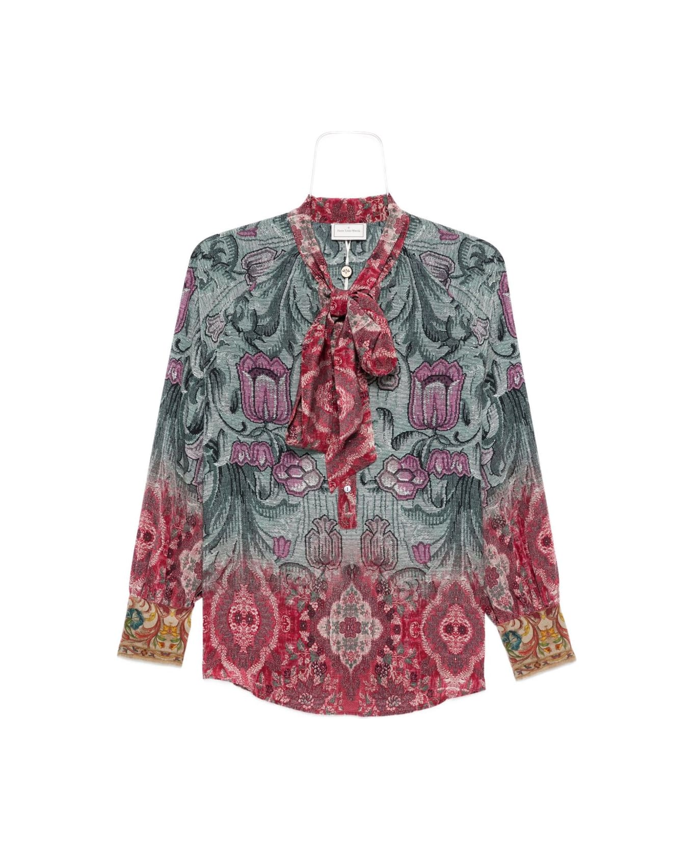 Pierre-Louis Mascia Printed Silk Shirt - MultiColour