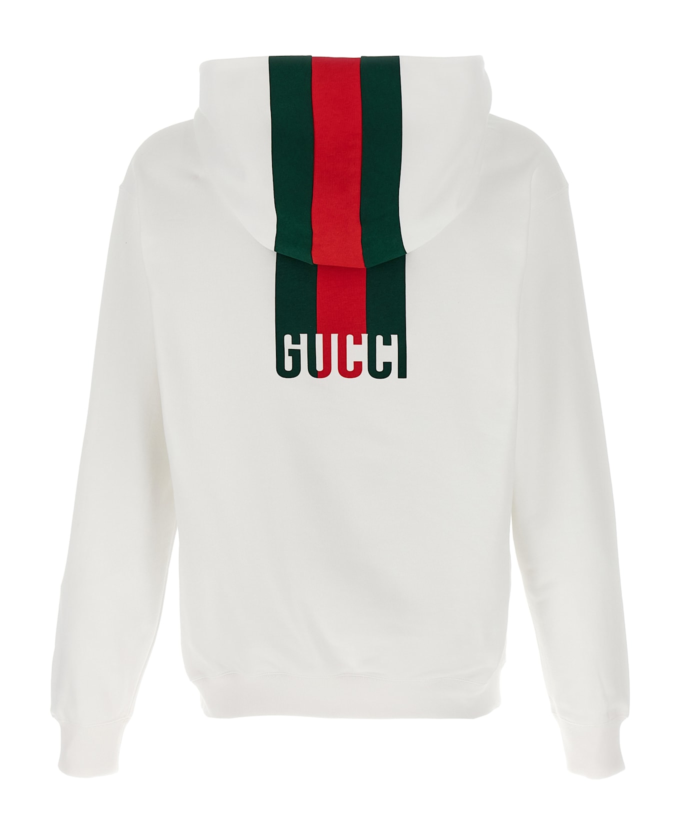 Gucci Nastro Web Hoodie - White