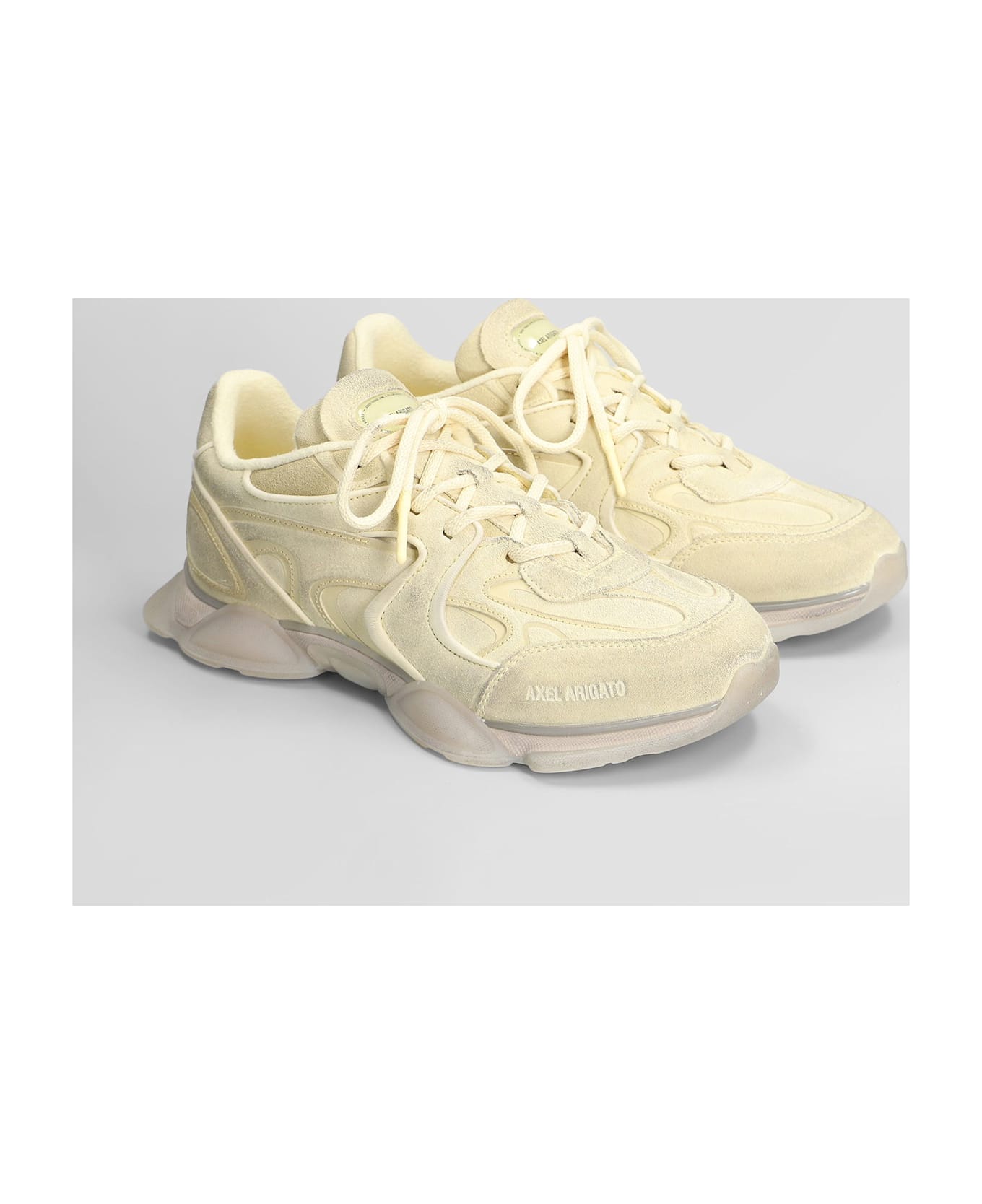 Axel Arigato Eris Sneakers In Yellow Suede - yellow