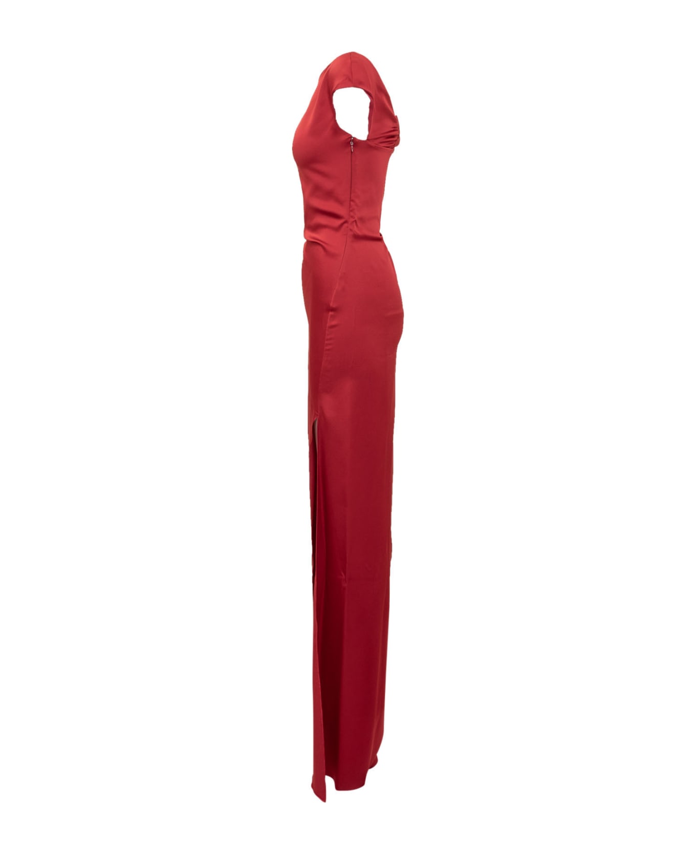 Del Core Long Dress - Blood Red