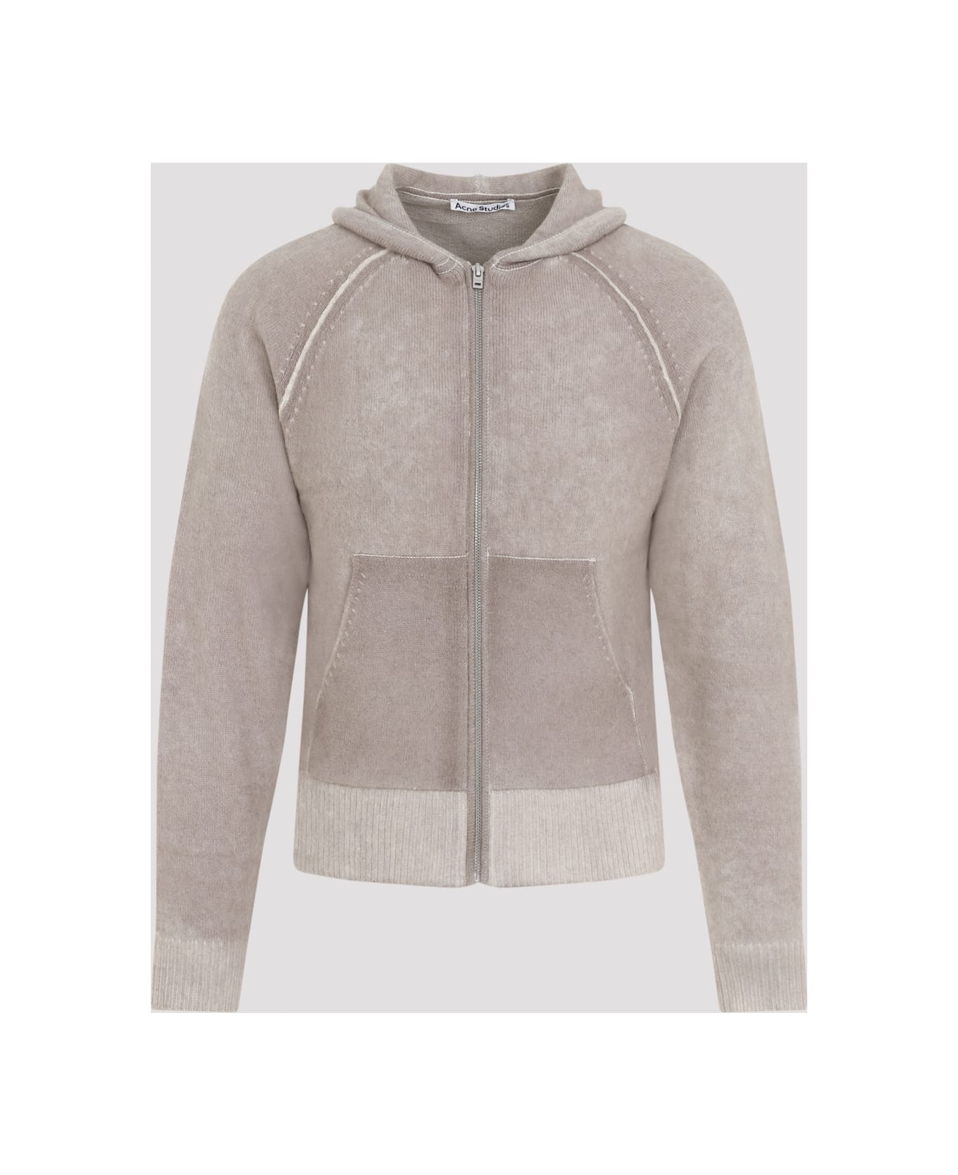 Acne Studios Full Zip Cardigan - Aek Beige