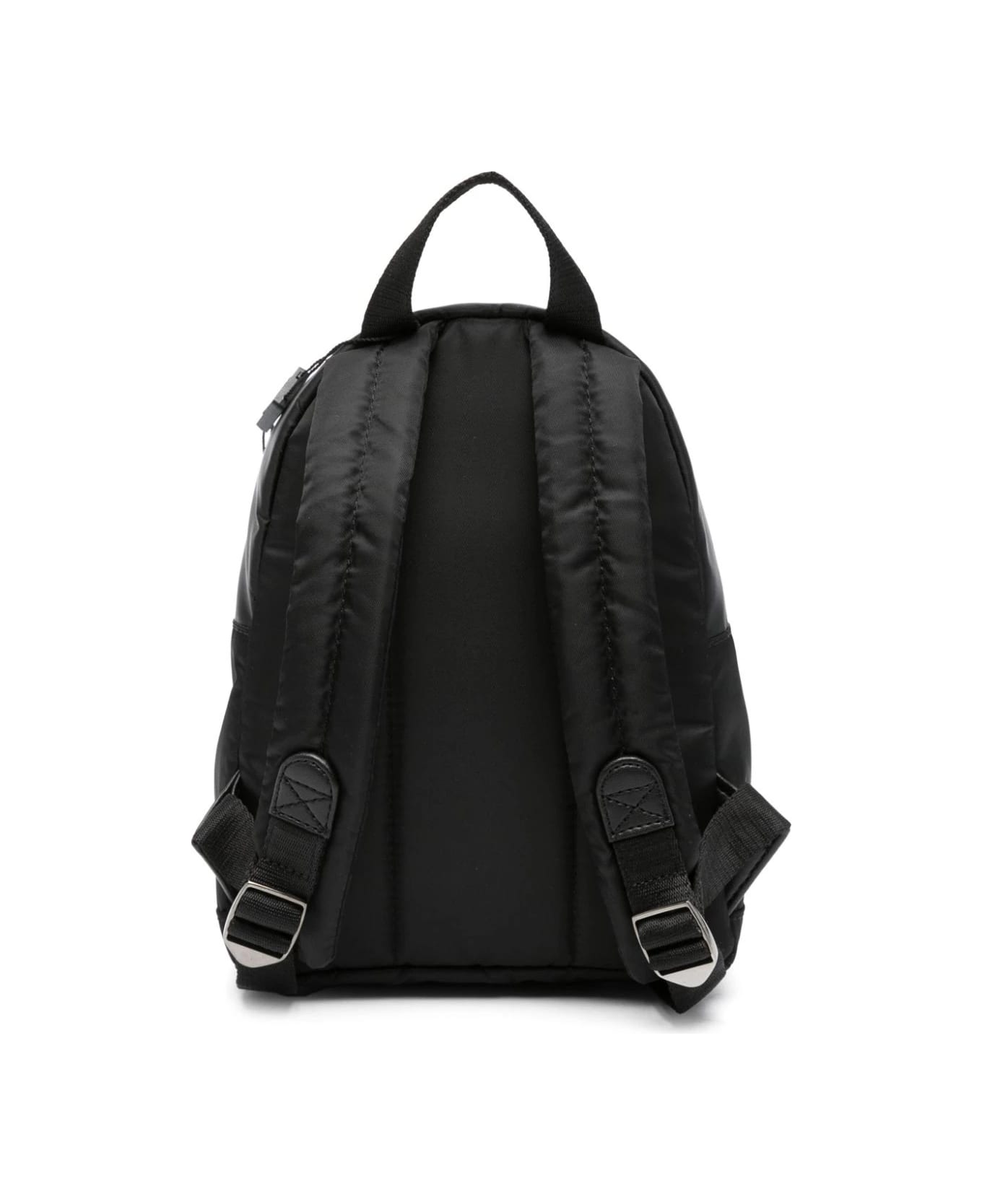 Dolce & Gabbana Black Nylon Backpack With Dg Logo - Black