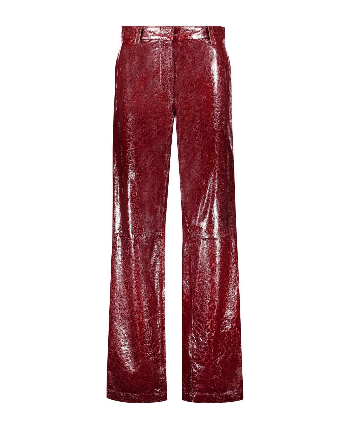 Missoni Leather Pants - Burgundy