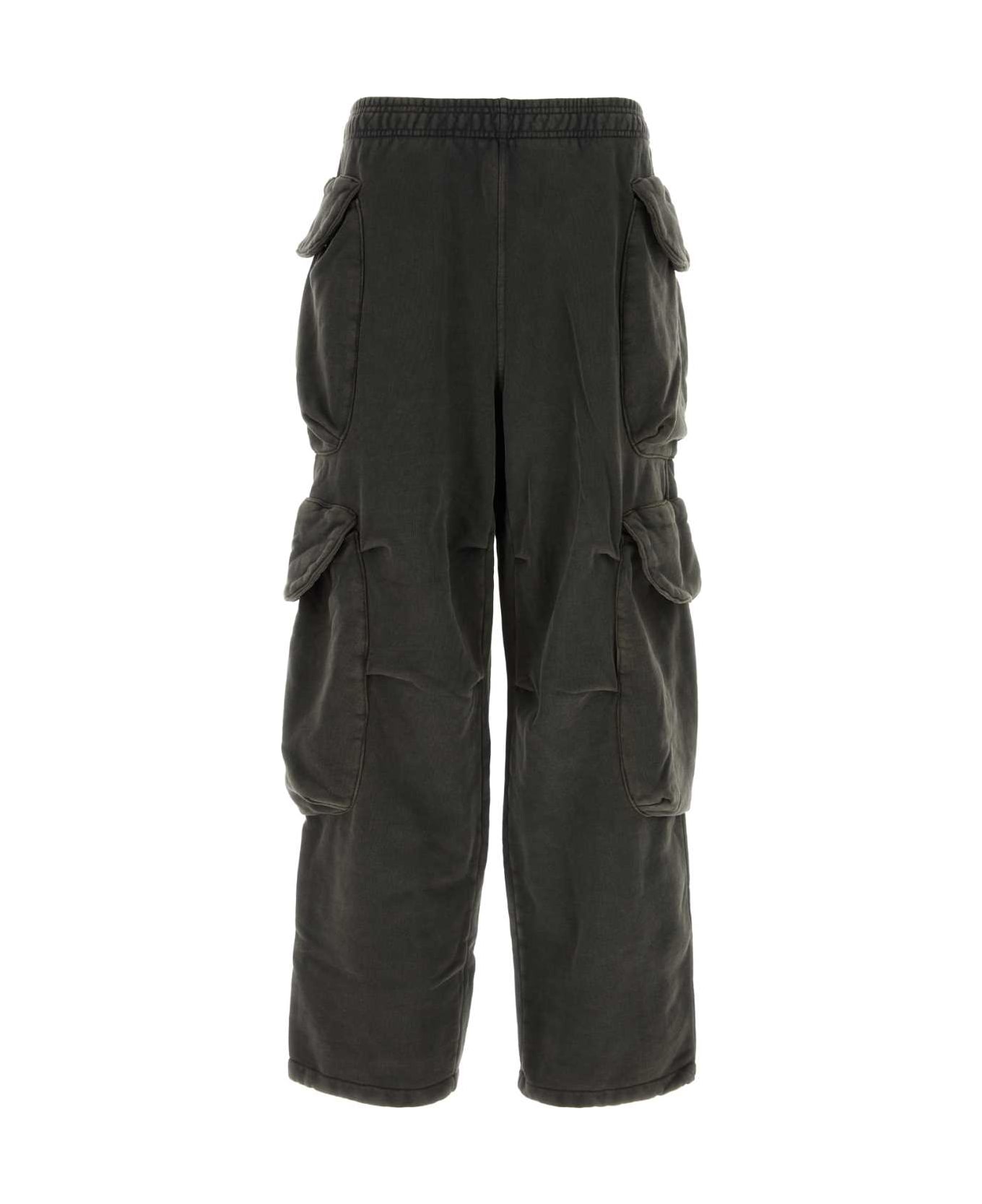 Entire Studios Black Cotton Joggers - washedblack