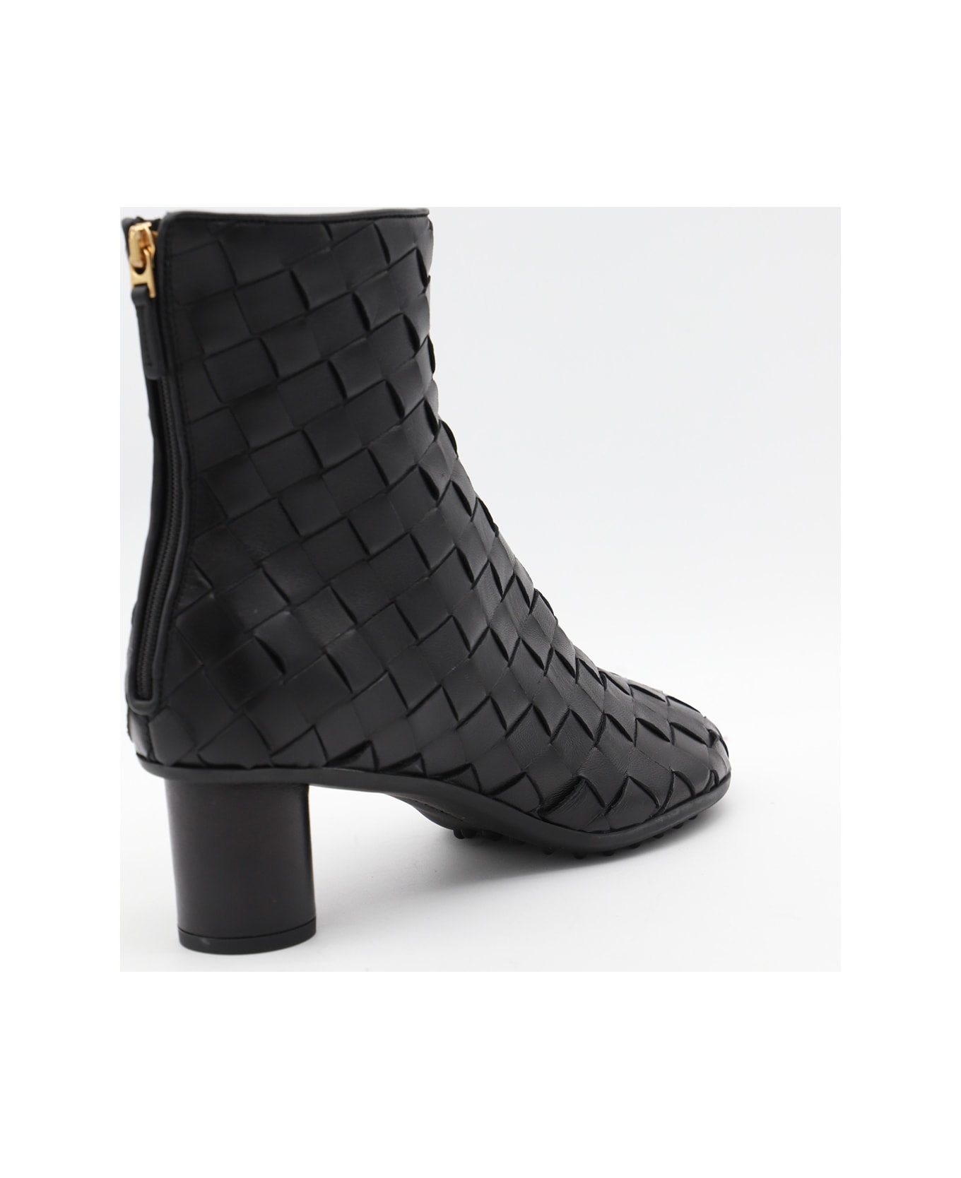 Bottega Veneta Black Leather Boots - Black