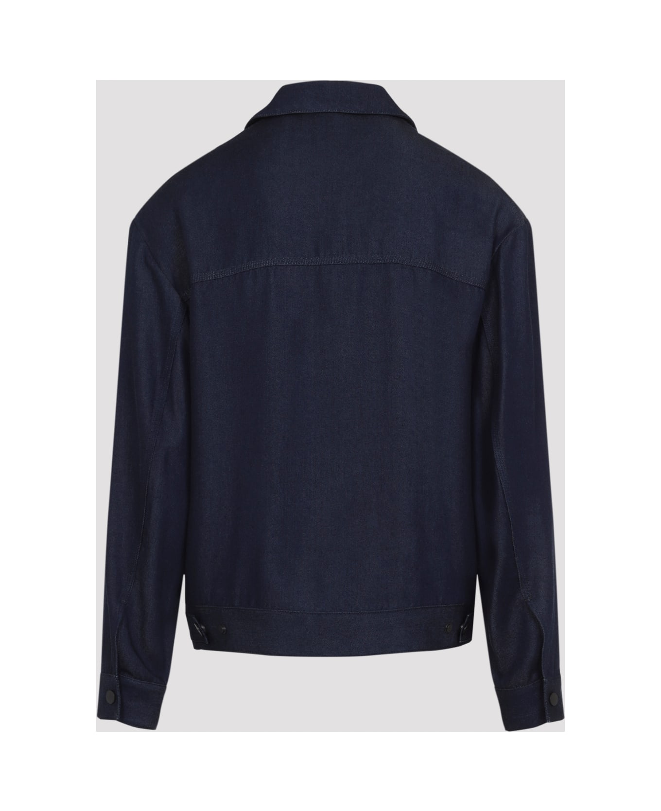 Giorgio Armani Viscose Jacket - Blue Denim
