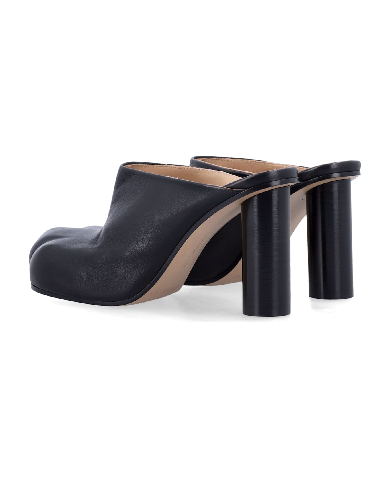 J.W. Anderson Paw Heel Leather Mule - BLACK