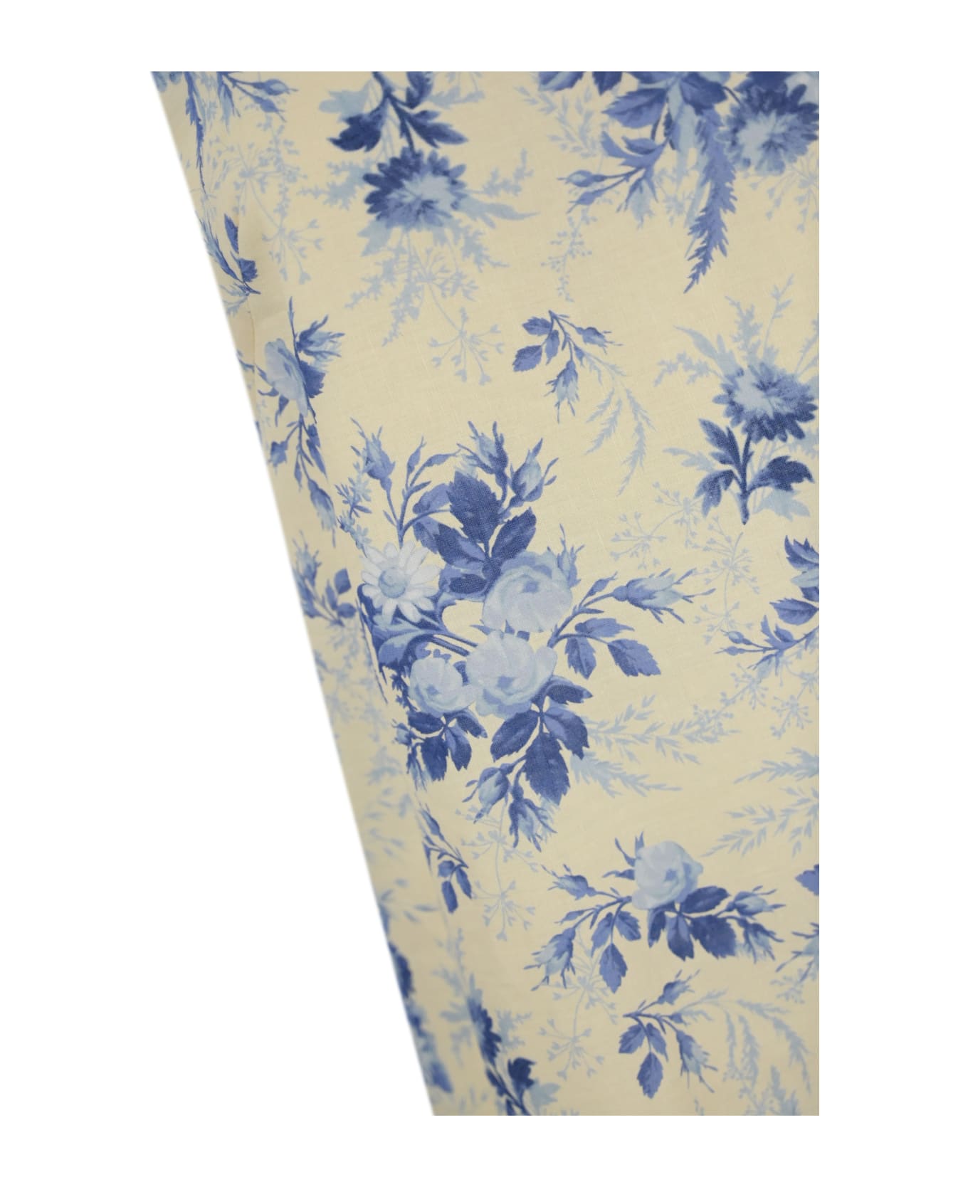 TwinSet Floral Print Linen Blend Dress - St.toile de jouy