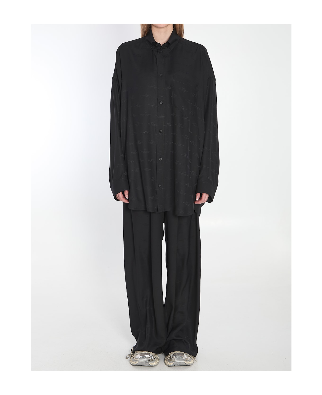 Balenciaga Cocoon Shirt - BLACK