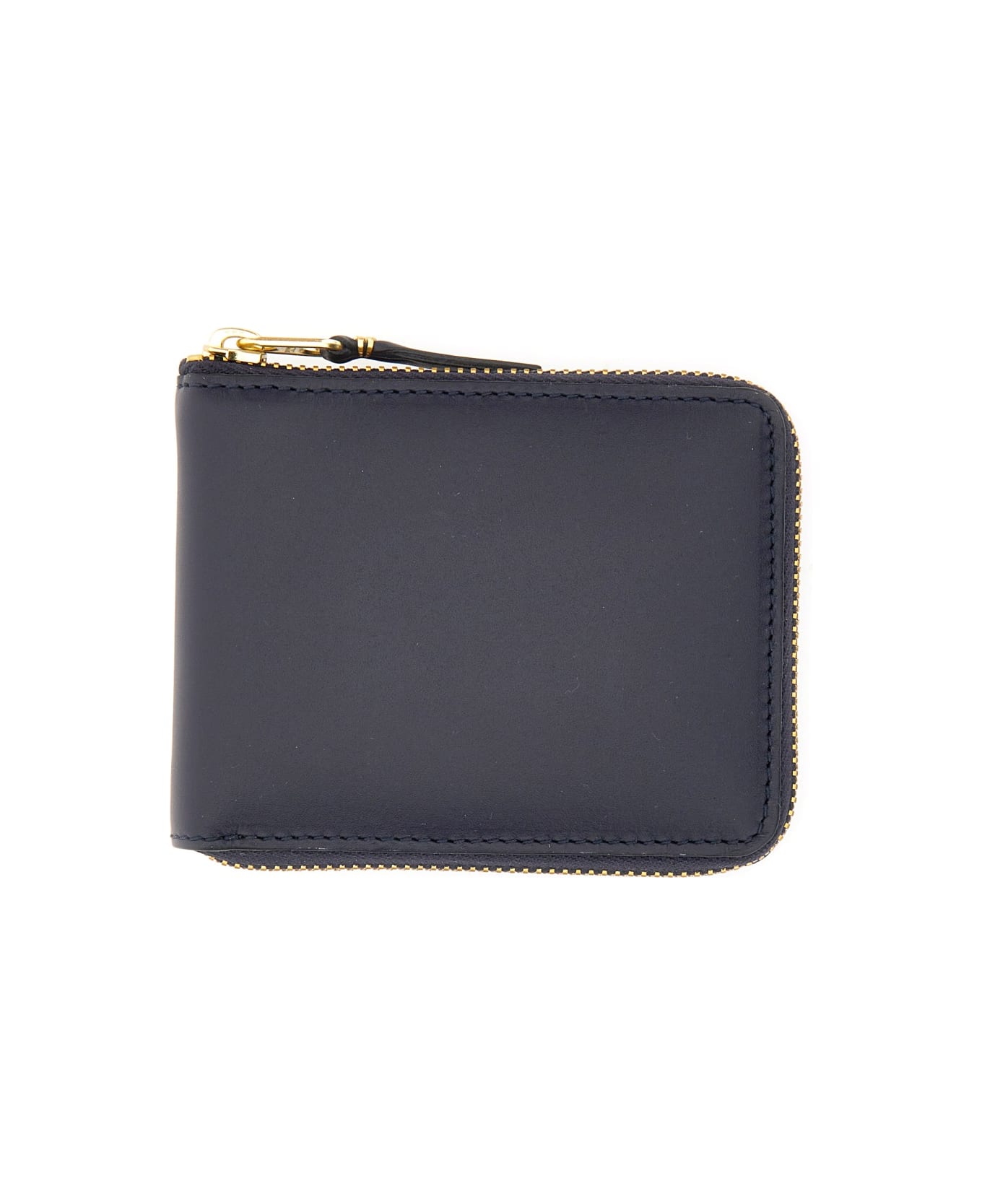 Comme des Garçons Wallet Portafoglio Con Zip - BLUE 財布