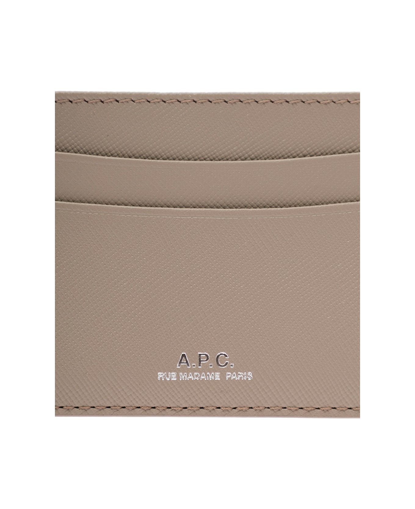 A.P.C. Logo Card Holder - Grey 財布