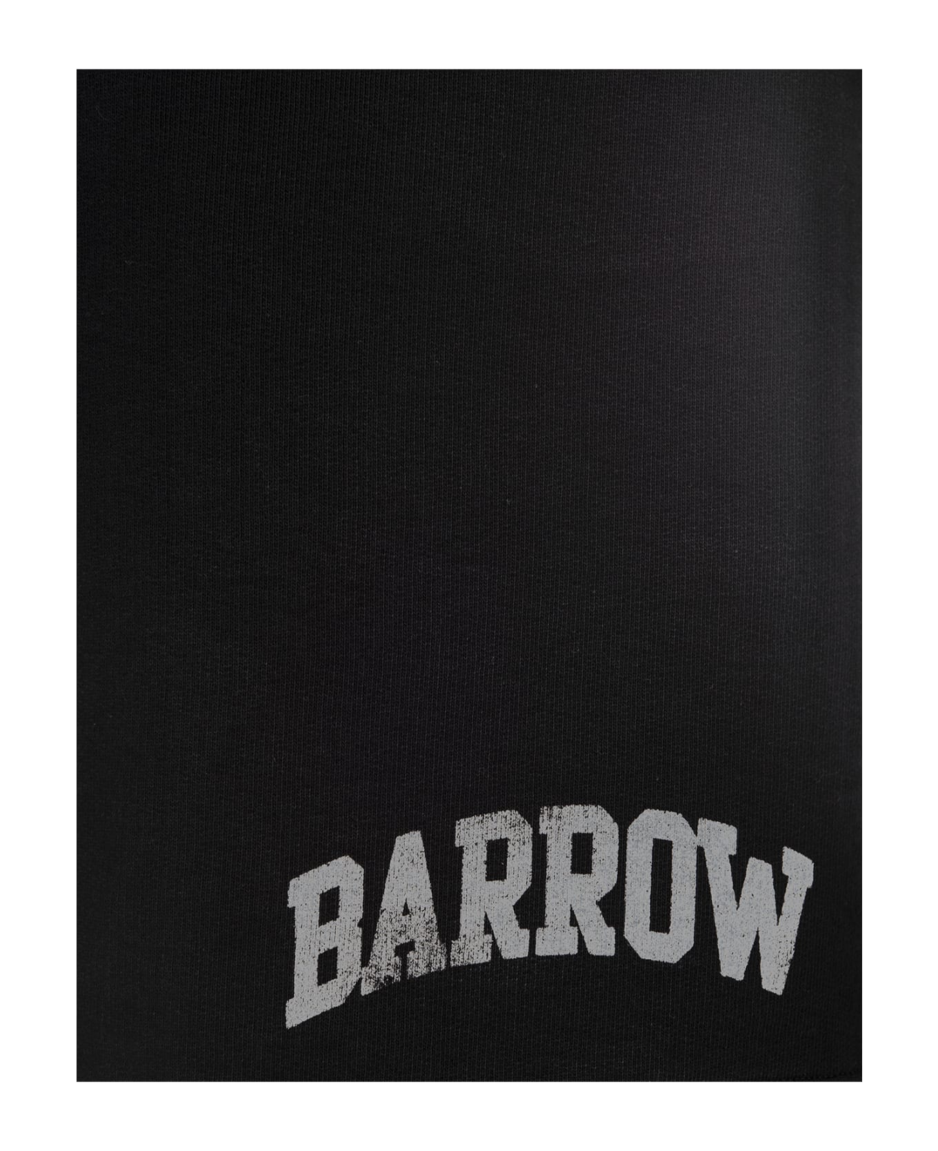 Barrow Black Sporty Bermuda Shorts With Logo - Black ショートパンツ