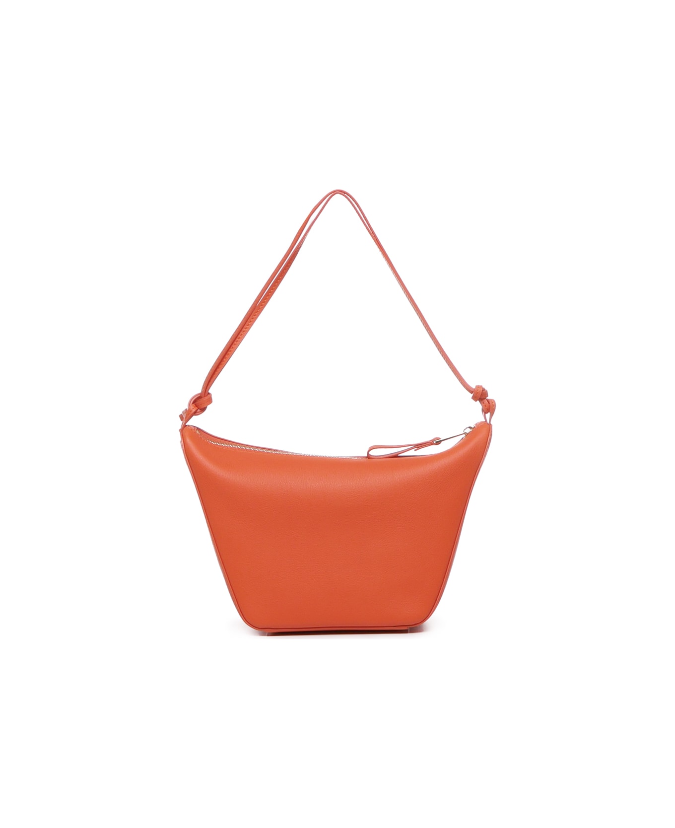Loewe Mini Haddock Hobo Bag In Calfskin - Vivid orange