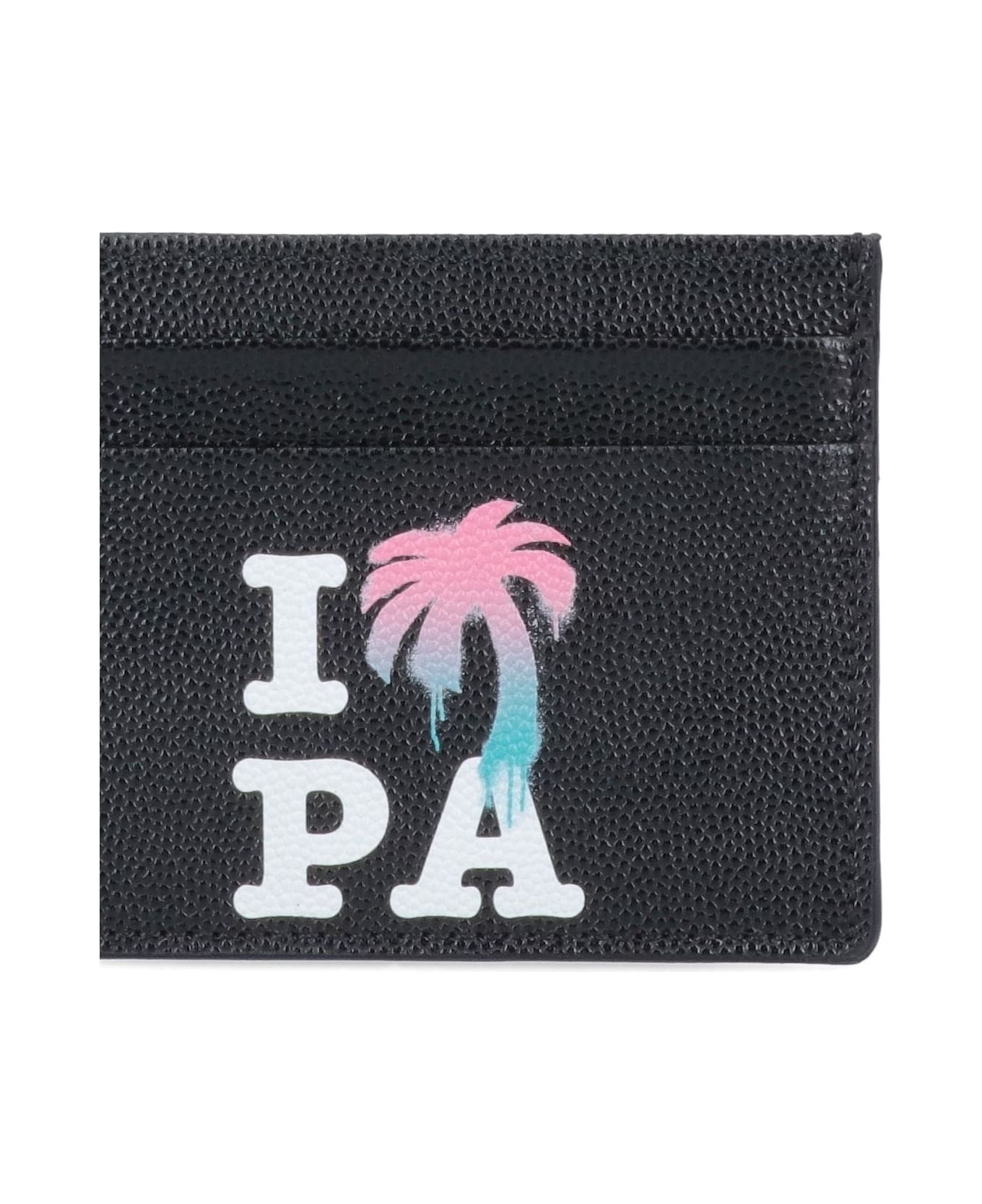 Palm Angels 'i Love Pa' Card Holder - Nero