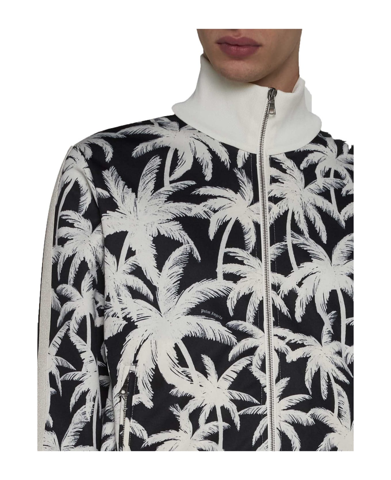 Palm Angels Palm Print Sweater - Black