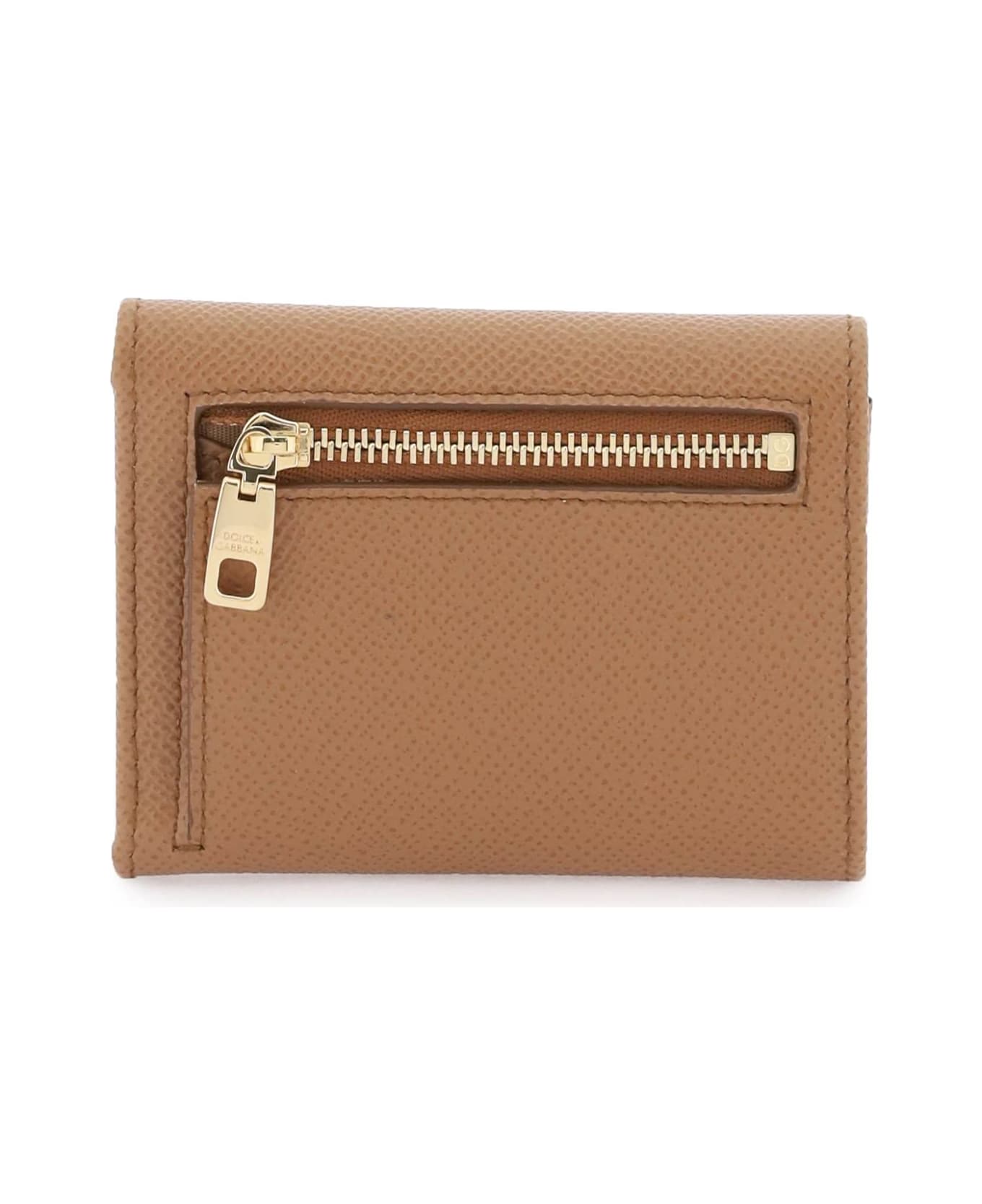 Dolce & Gabbana French Flap Wallet - CARAMELLO (Brown) 財布