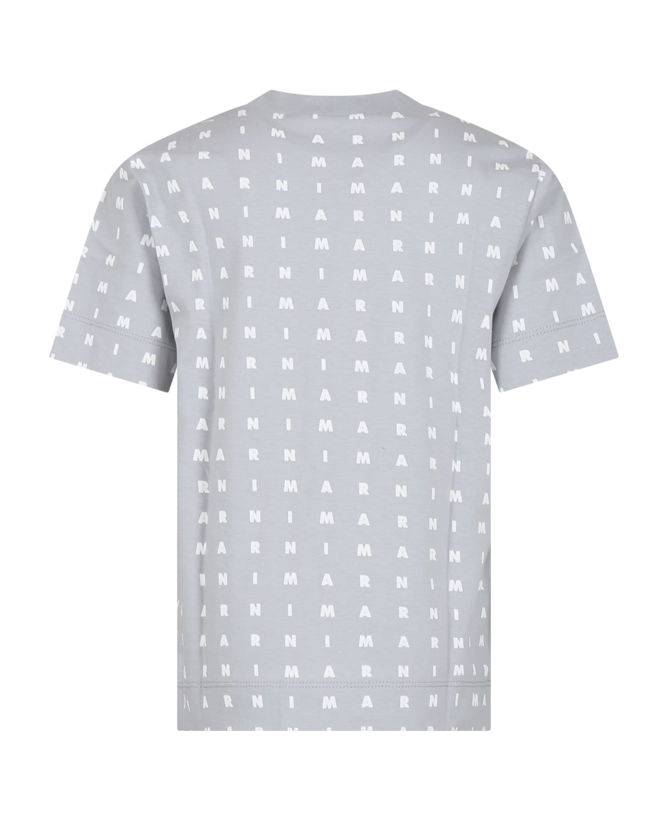 Marni Gray T-shirt For Kids With Logo - Grey