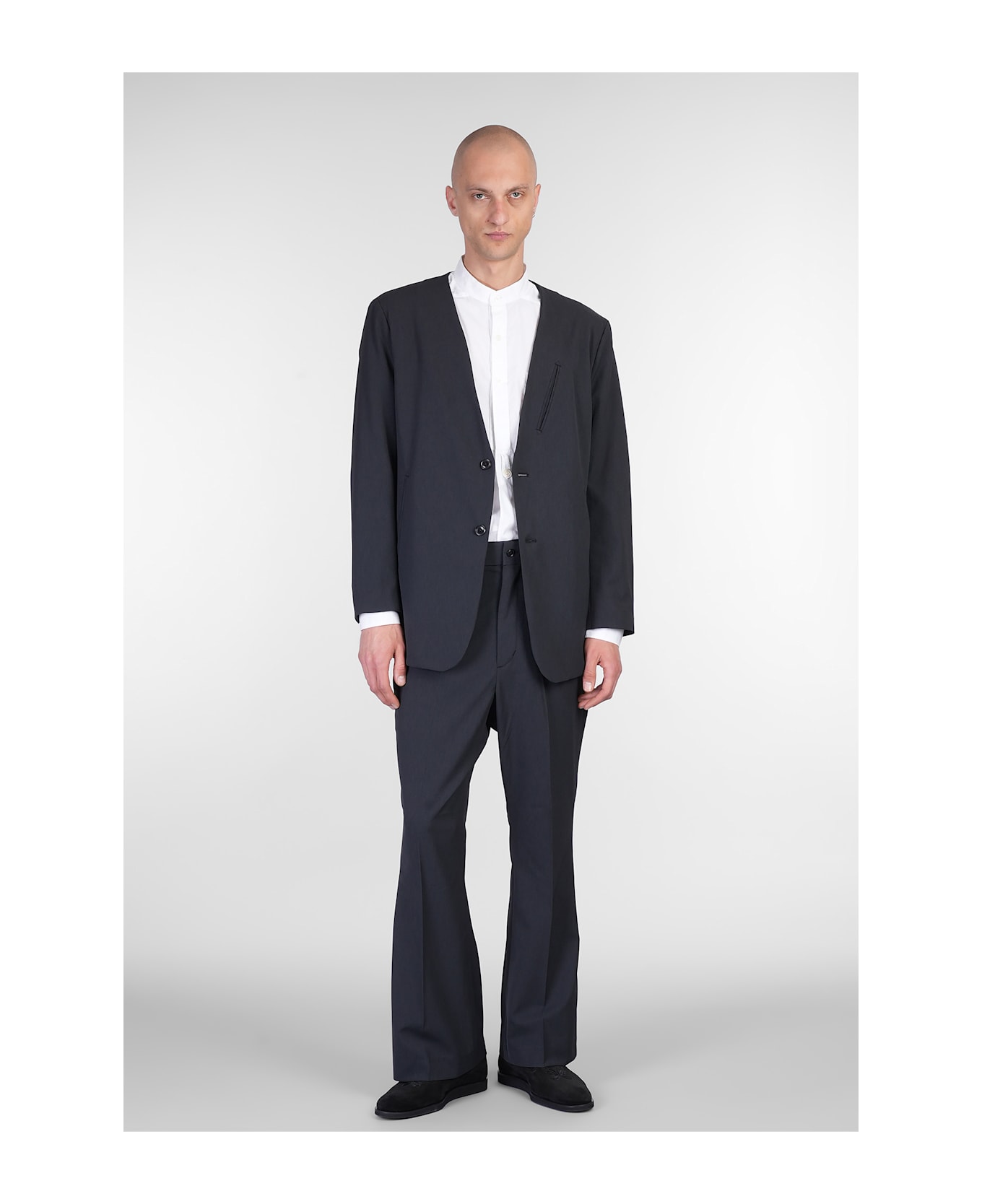 Needles Blazer In Black Polyamide - black