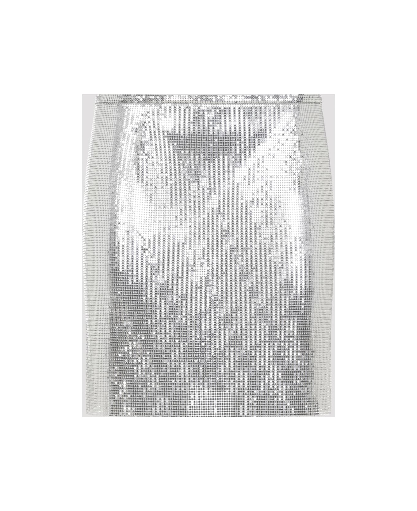 Paco Rabanne Mini Skirt - Silver