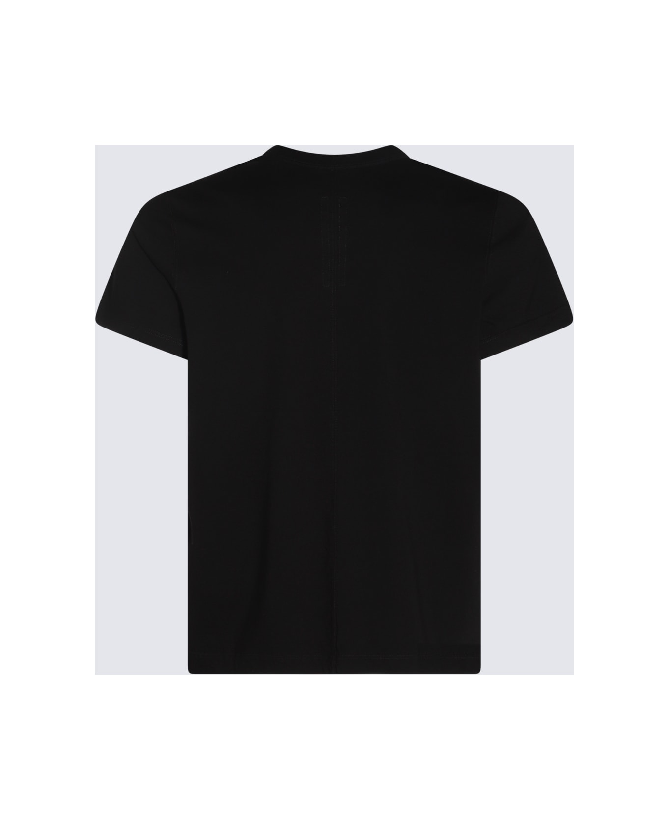 Rick Owens Black Cotton T-shirt - Black