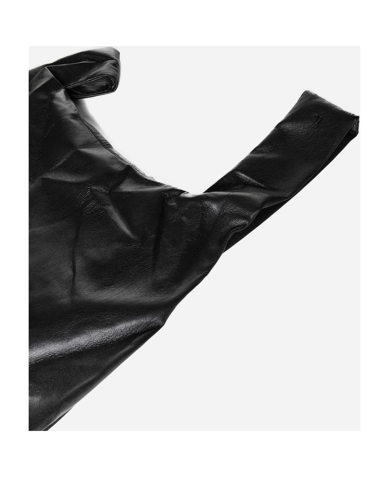 Nanushka Jen Vegan Leather Large Bag - Black トートバッグ