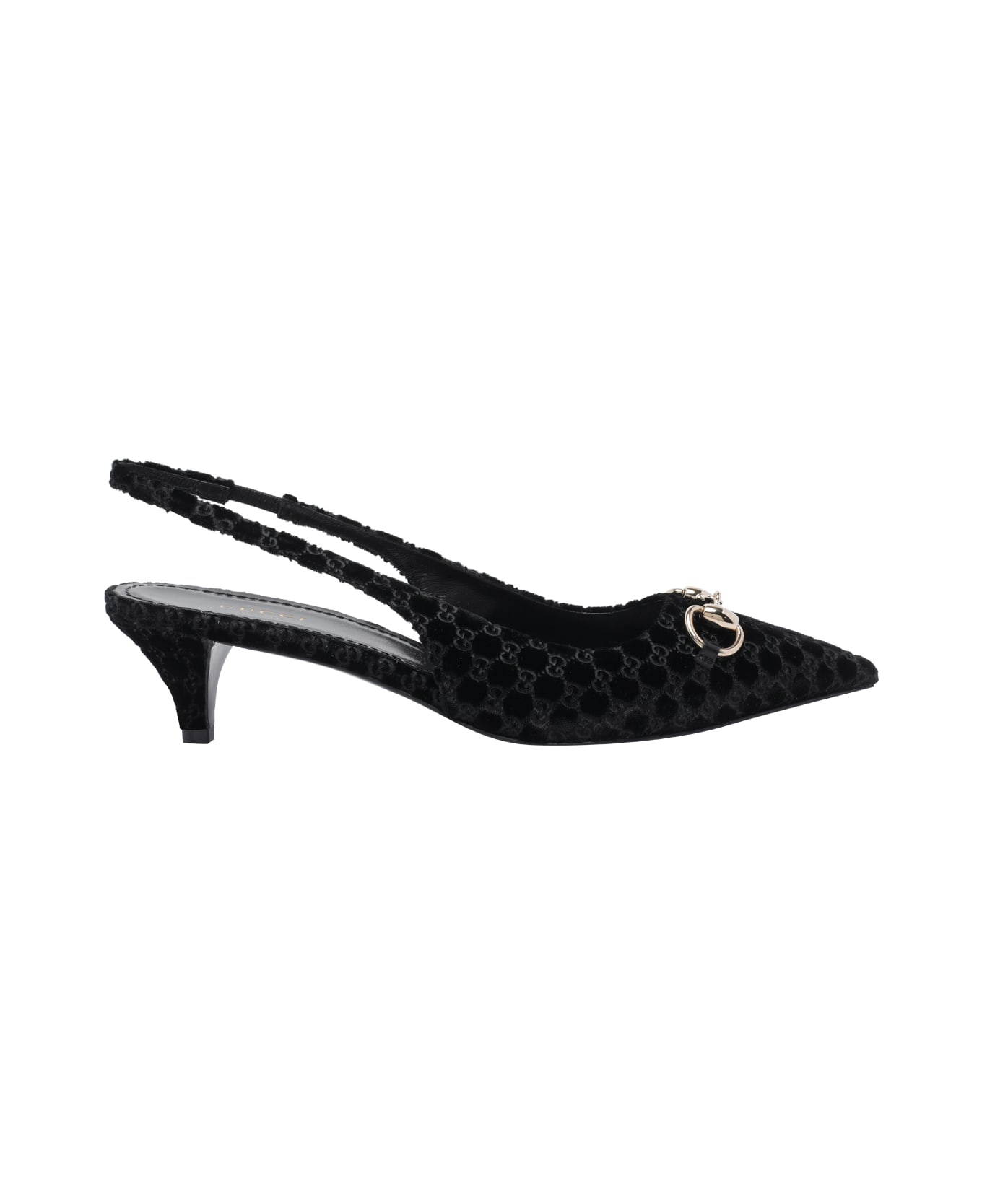 Gucci Horsebit Slingback - Black