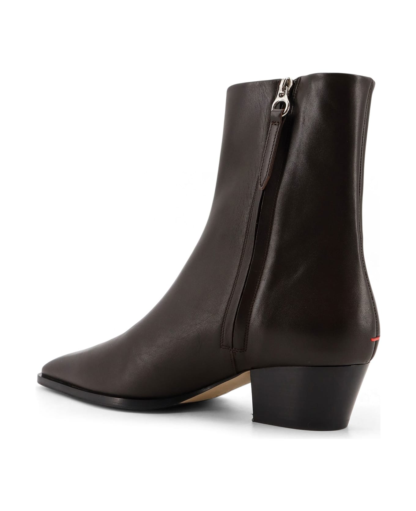aeyde Baba Leather Boots - Brown