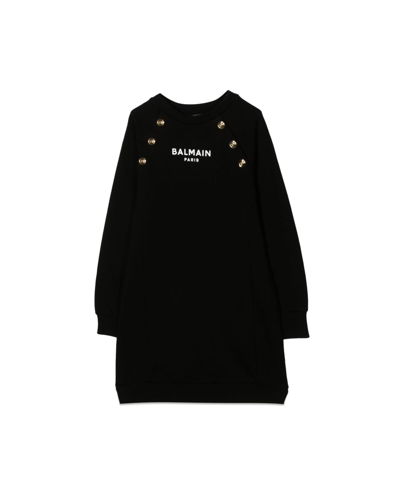 Balmain Gold Buttons Dress - BLACK ワンピース＆ドレス