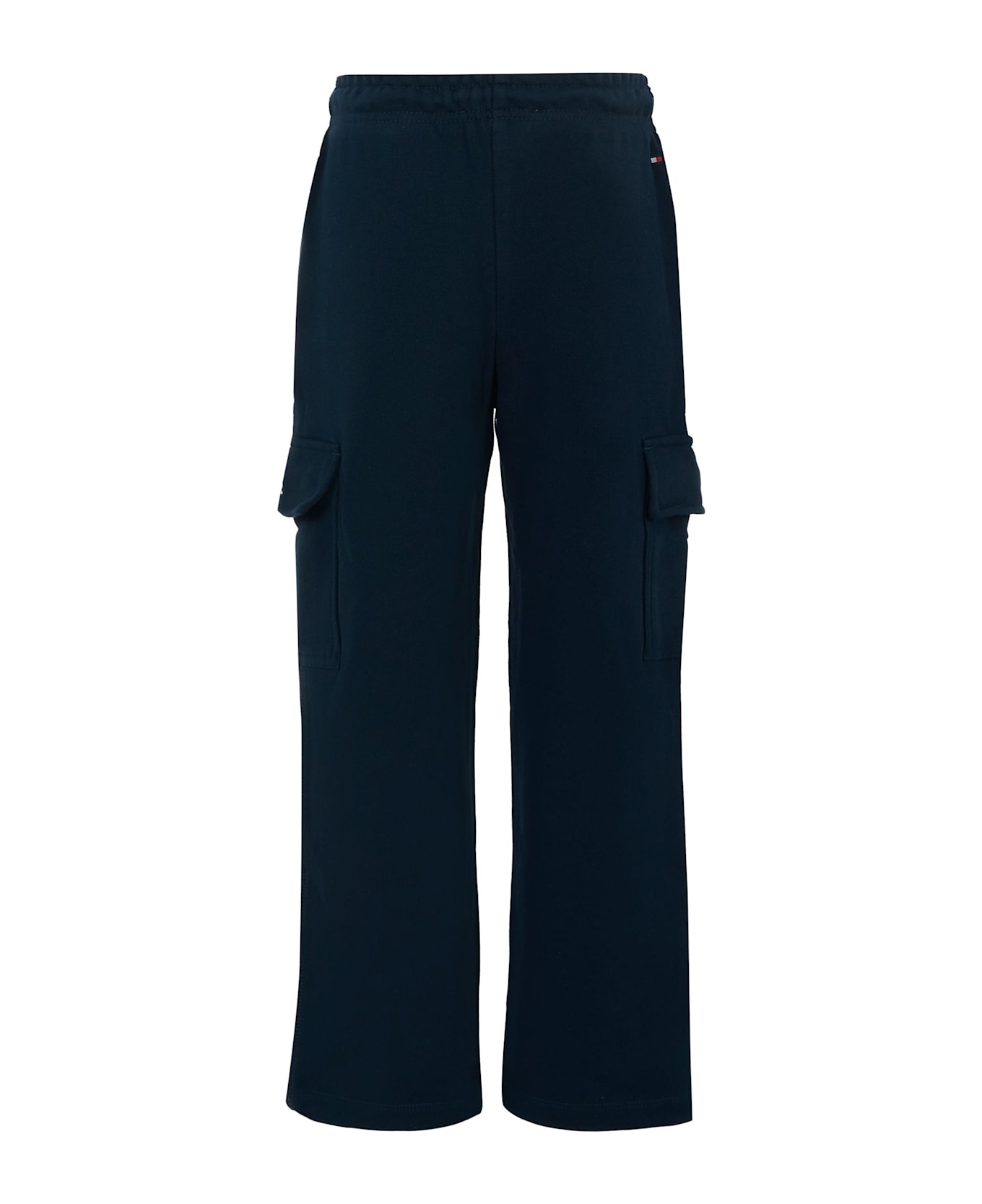 Tommy Hilfiger Blue Trousers For Boy With Logo - Blue