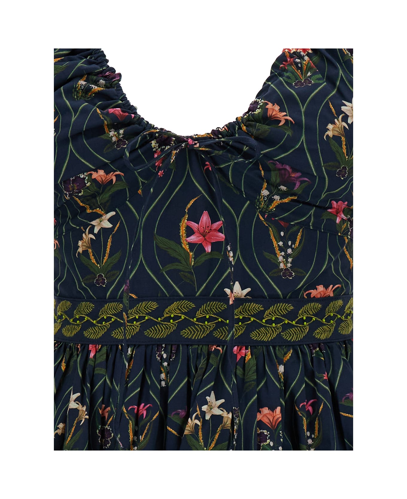 Agua by Agua Bendita Multicolored 'manzanilla Pacifico' Mini Dress In Cotton Woman - Multicolor ワンピース＆ドレス