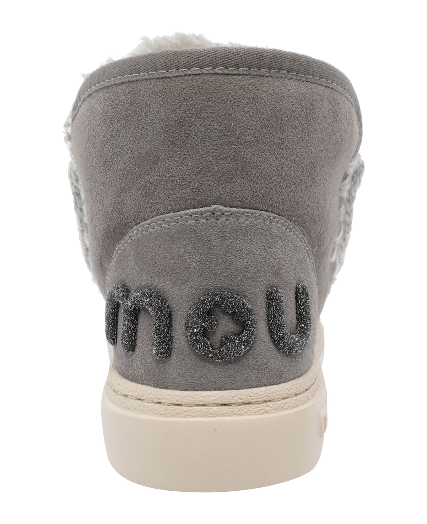 Mou Eskimo Bold Glitter Logo Sneakers - Grey