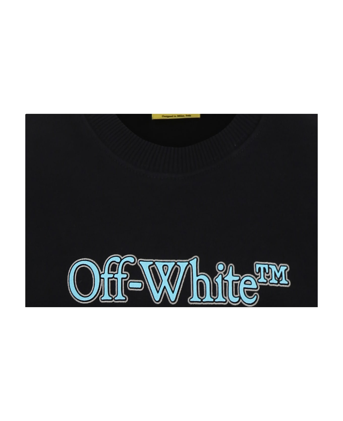 Off-White Black Sweatshirt For Boy With Logo - Black