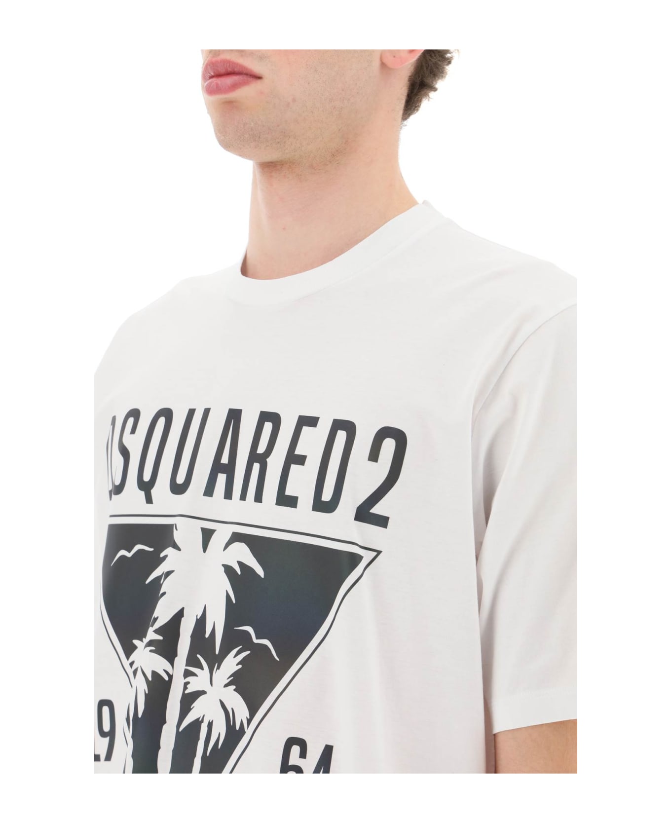 Dsquared2 Catens Beach T-shirt - WHITE (White)