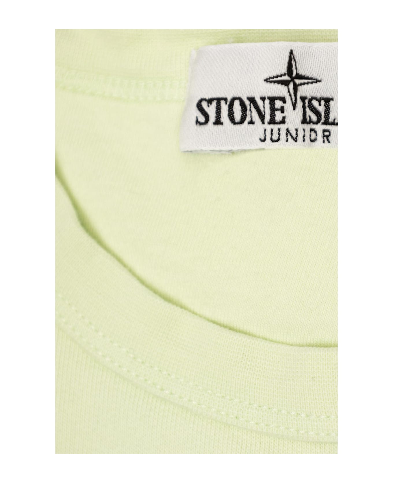 Stone Island Kids Sweatshirt With Logo Patch - Clorophyll