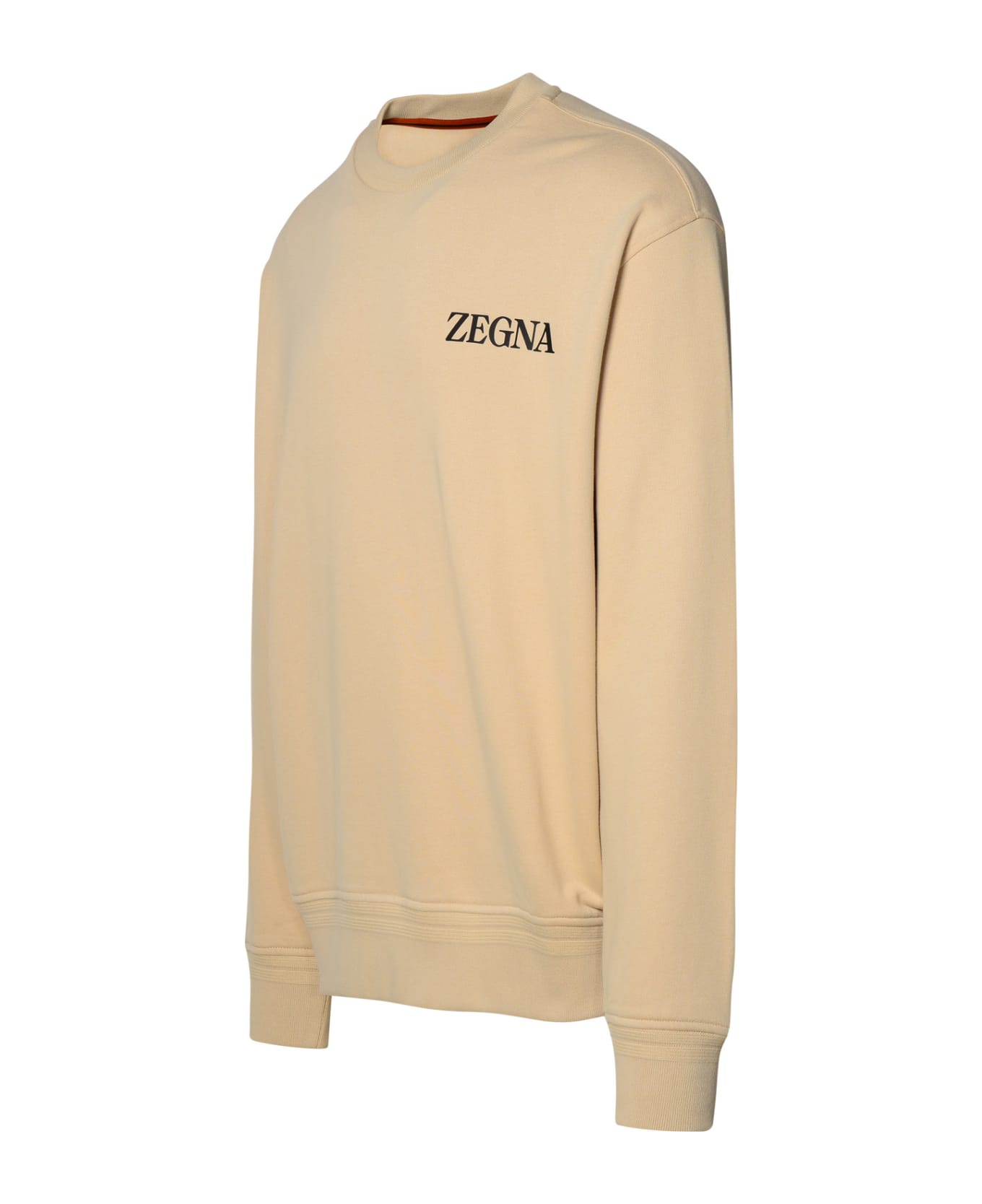 Zegna Beige Cotton Sweatshirt - Beige