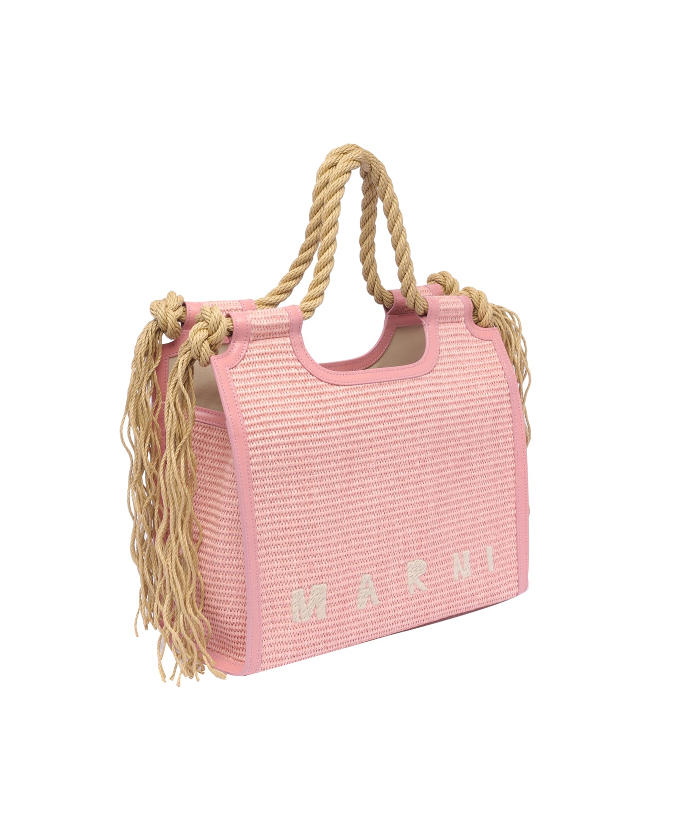 Marni Marcel Summer Bag Rope Handles - Pink