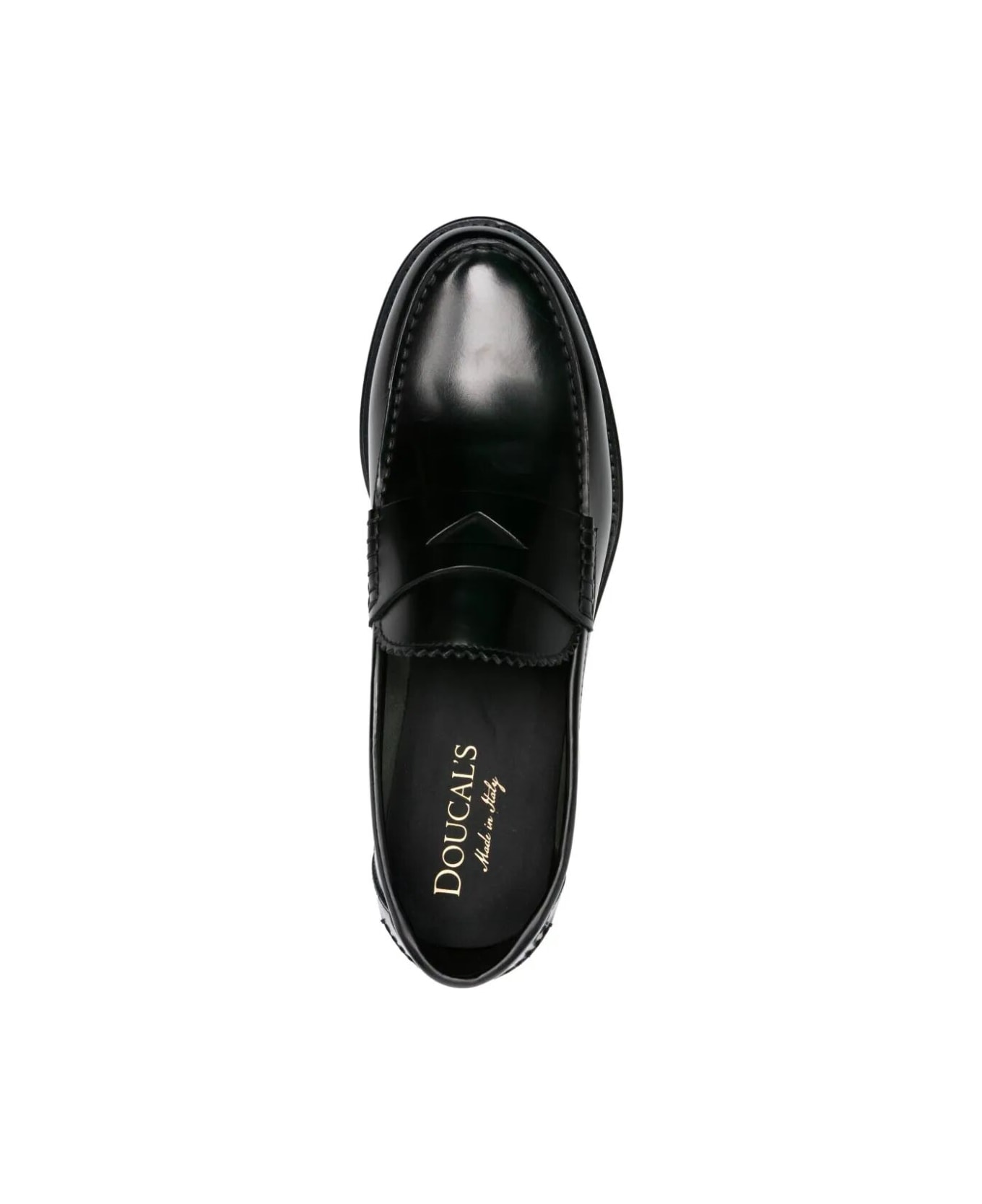 Doucal's Penny Loafer - Black ローファー＆デッキシューズ