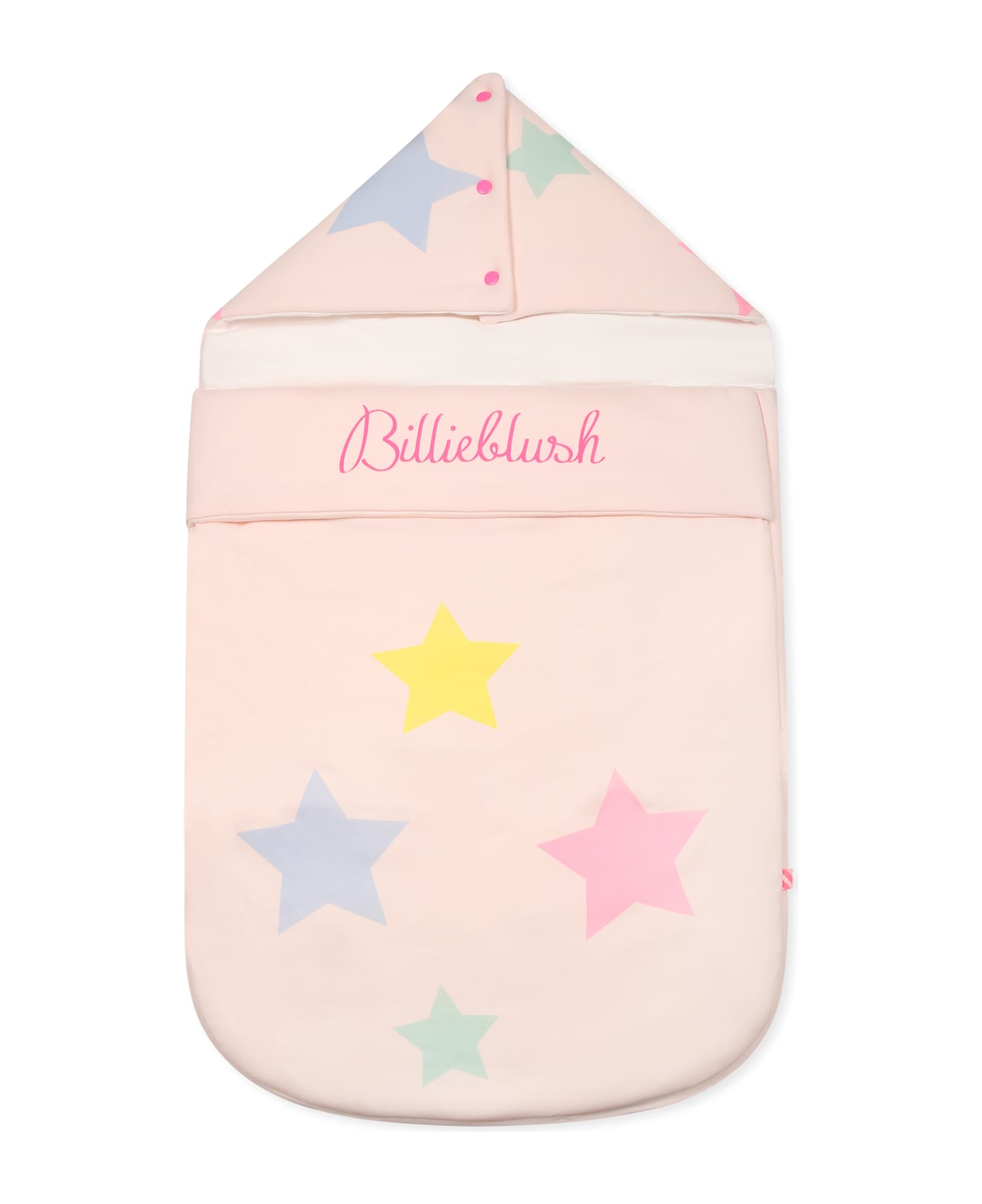 Billieblush Pink Cotton Sleeping Bag For Baby Girl With Stars - Pink