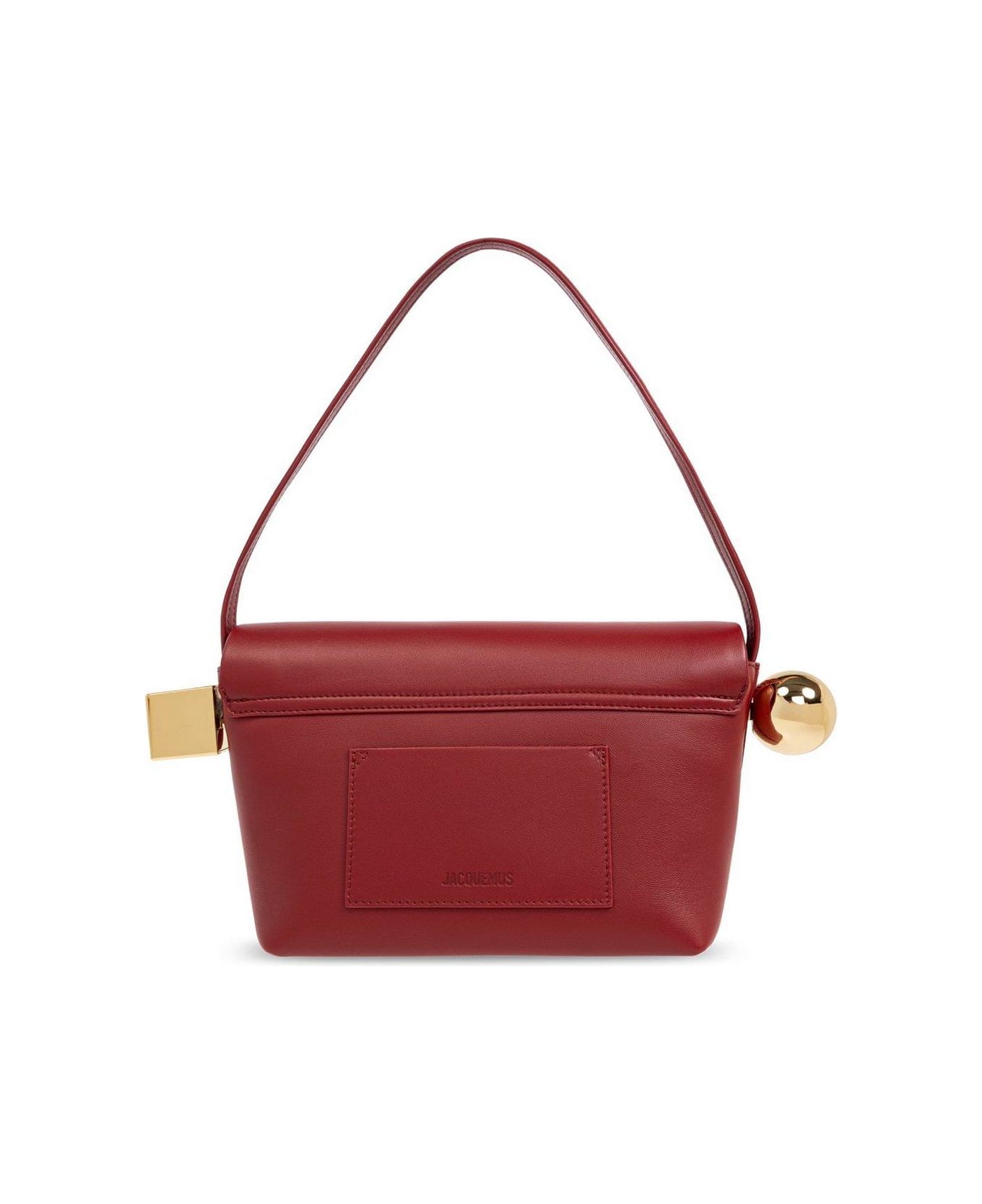 Jacquemus Le Rond Carré Logo Detailed Shoulder Bag - Red