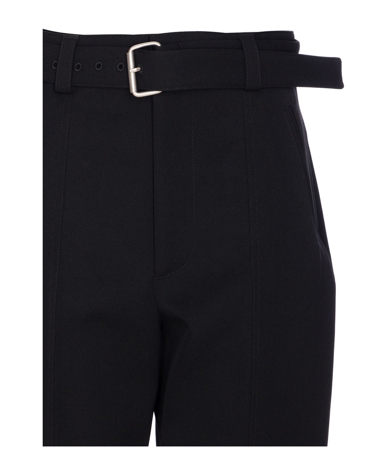 Bottega Veneta Cotton Twill Pants - BLACK