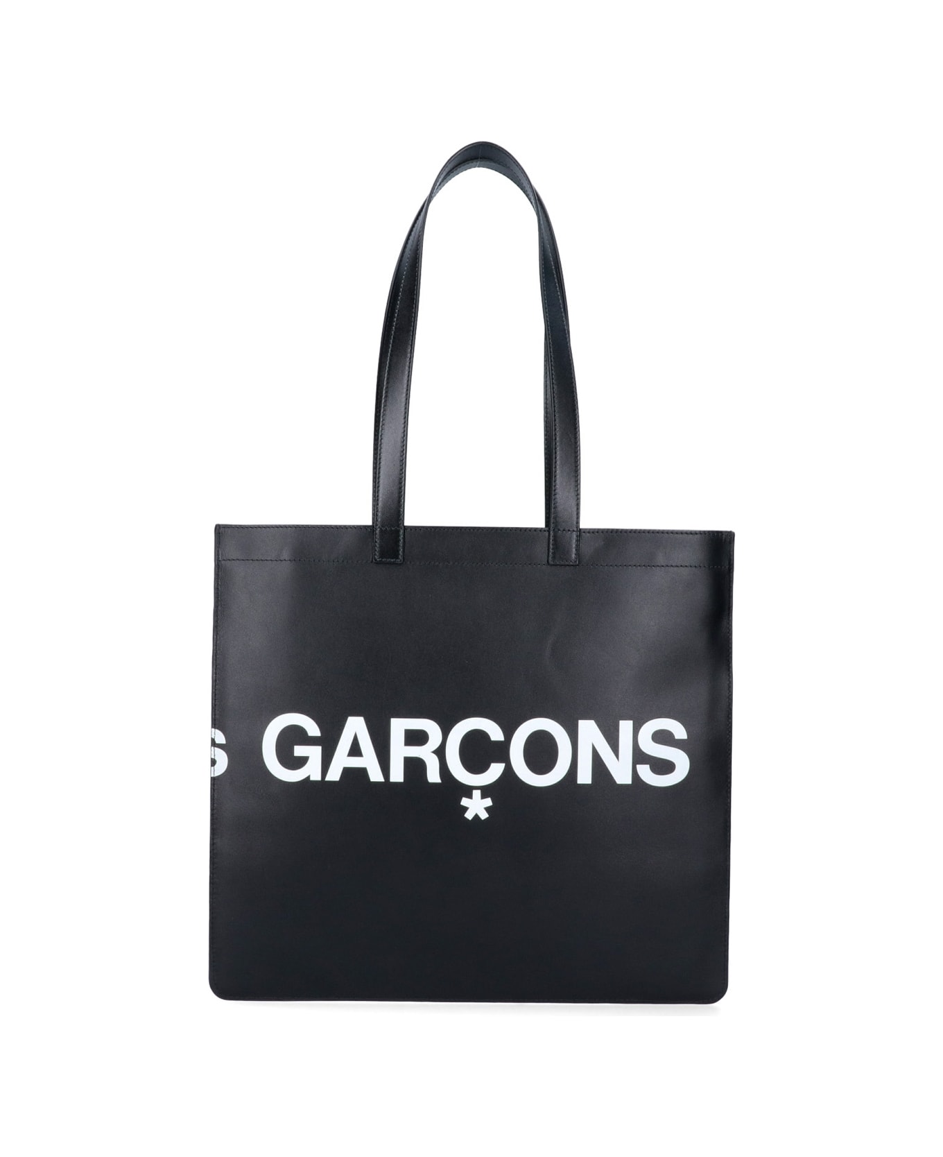 Comme des Garçons Wallet Logo Tote Bag - Black   トートバッグ