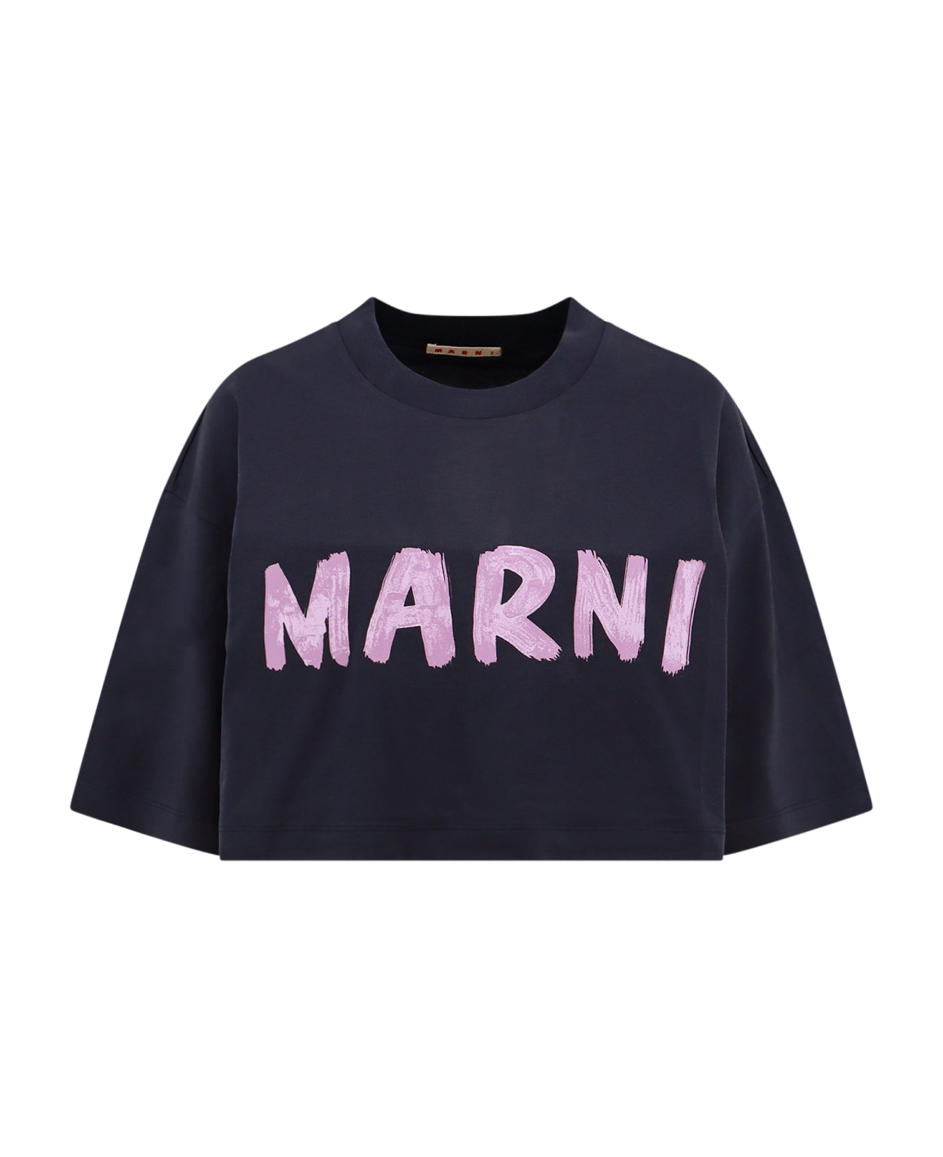 Marni Logo Organic Cotton T-shirt - Black