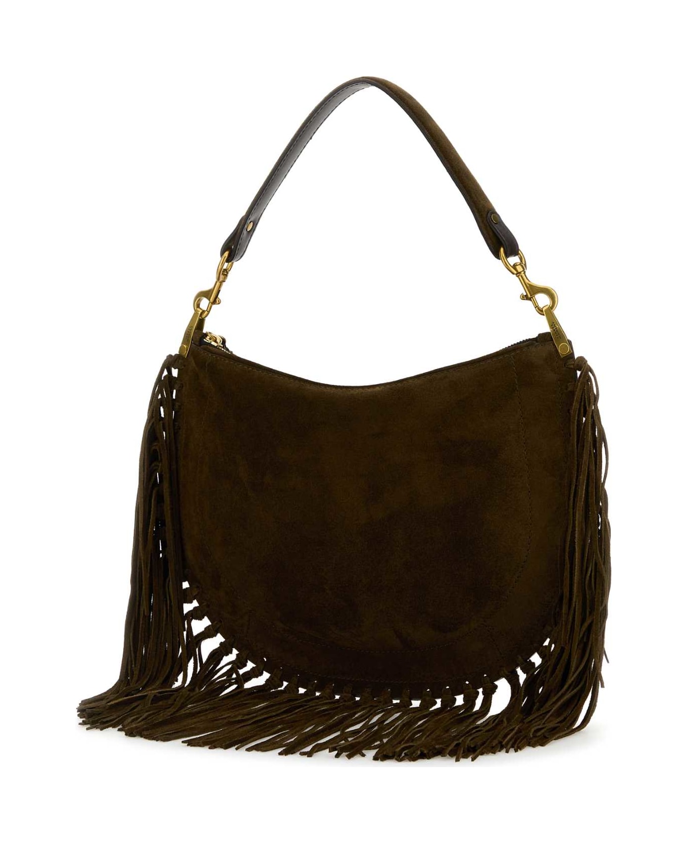 Isabel Marant Brown Suede Oskan Shoulder Bag - BRONZE