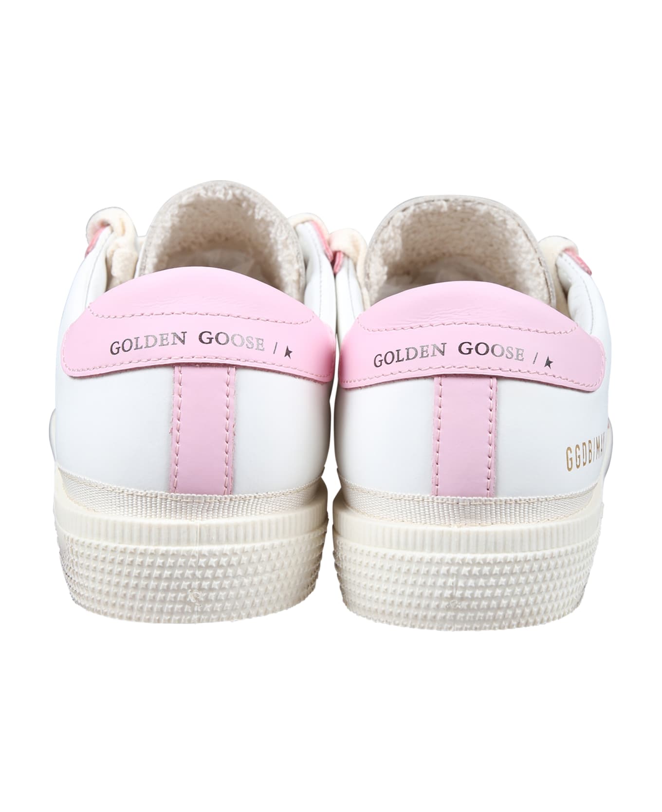 Golden Goose White May Sneakers For Girl With Star - White シューズ