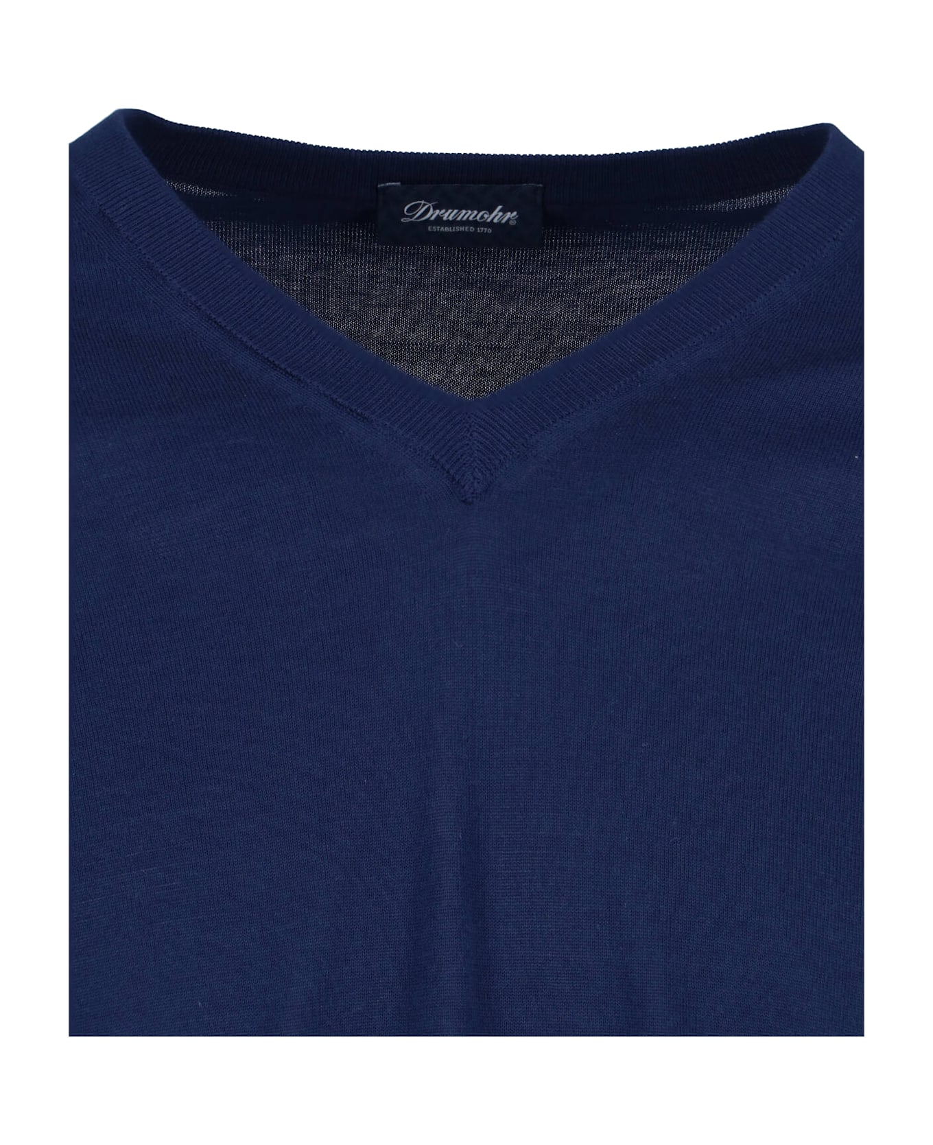Drumohr V-neck Sweater - Blue