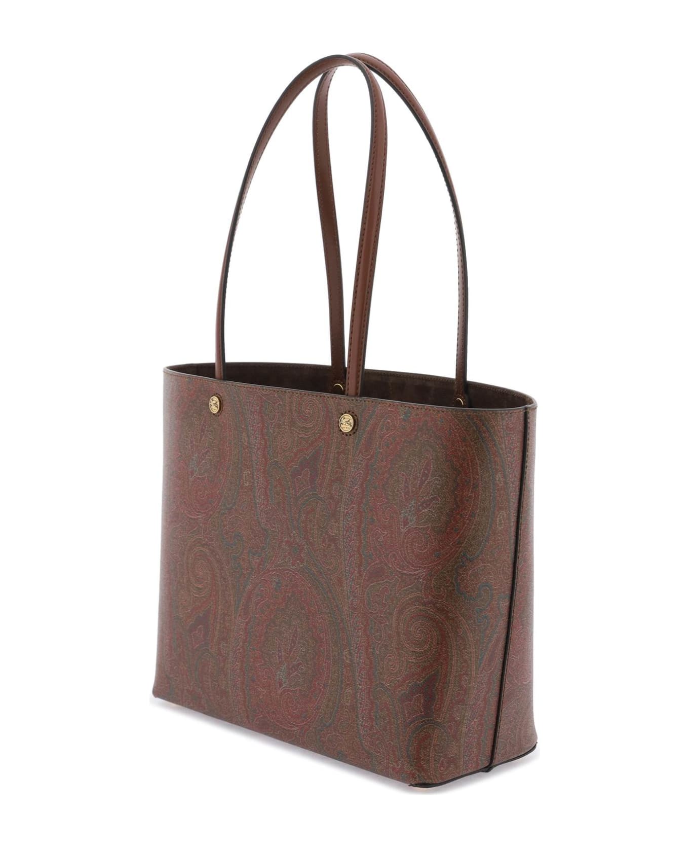 Etro Brown Leather Blend Bag - Brown トートバッグ