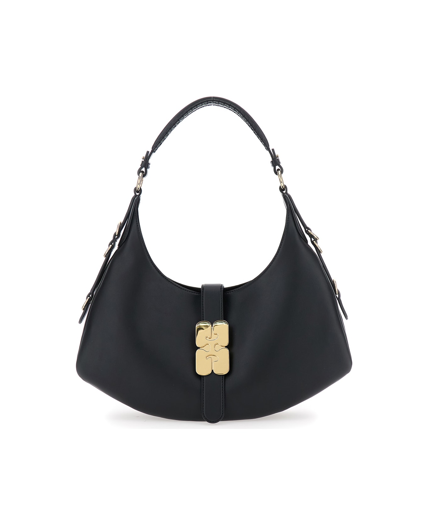 Ganni Small Kat Shoulder Bag - Black